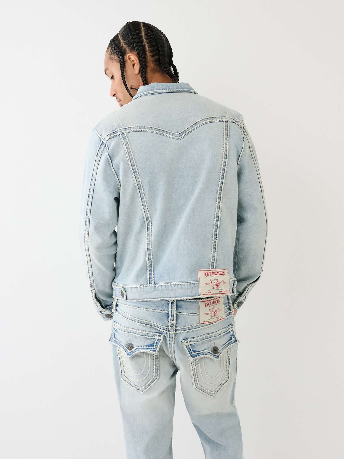 【COLOR iN ID】rope stitch denim JIMMY ROPE STITCH DENIM JACKET - Kolari Light Wash | True