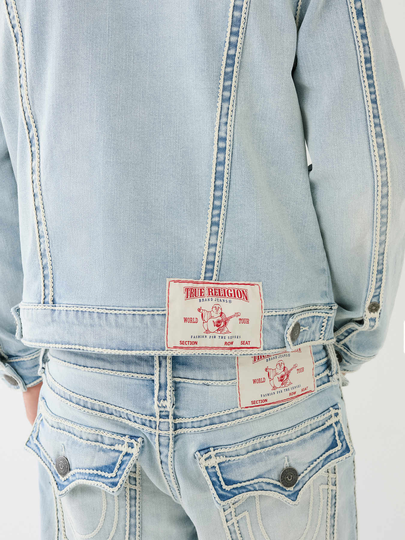 【COLOR iN ID】rope stitch denim JIMMY ROPE STITCH DENIM JACKET - Kolari Light Wash | True
