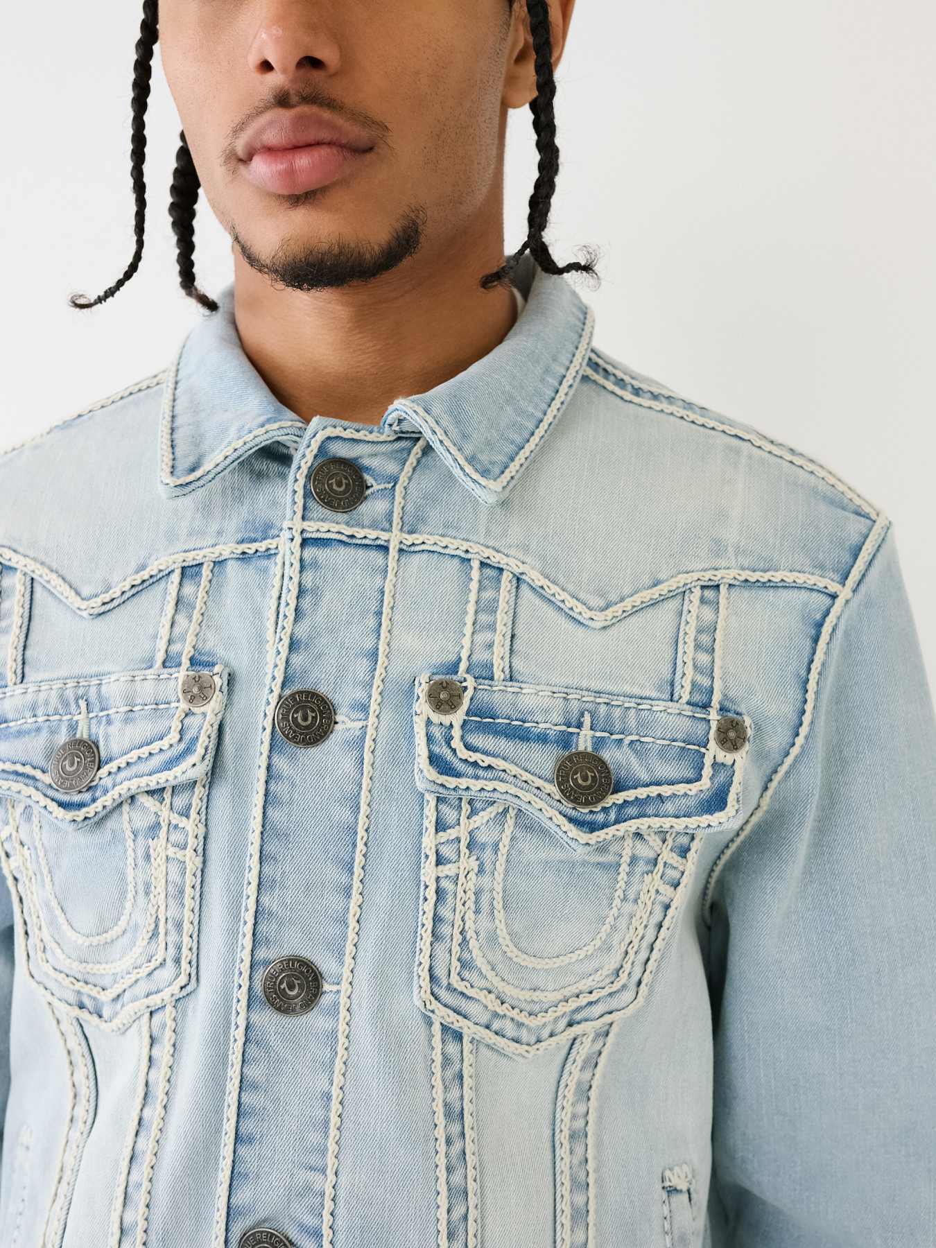 JIMMY ROPE STITCH DENIM JACKET