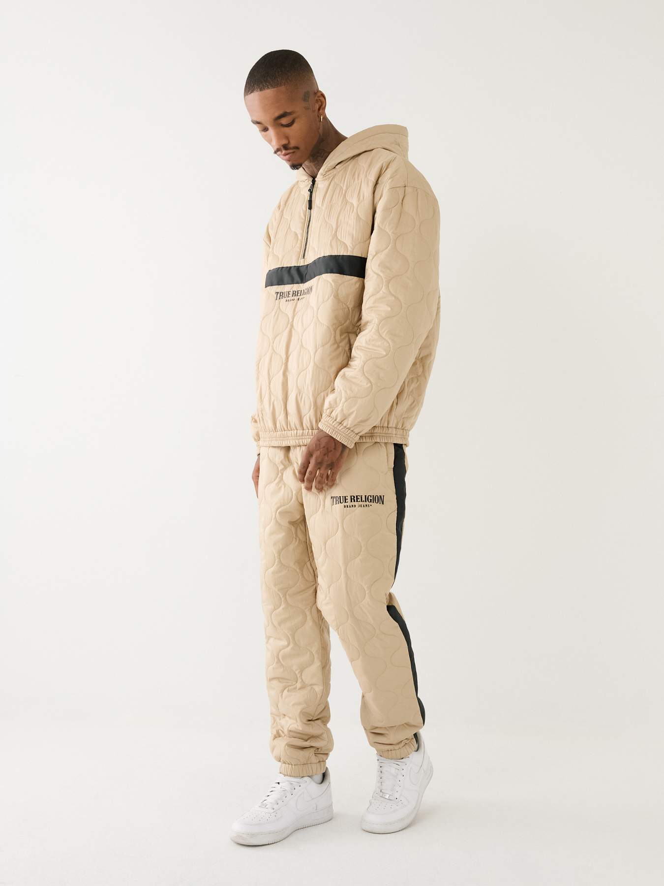 TR LOGO RELAXED QUILTED JOGGER