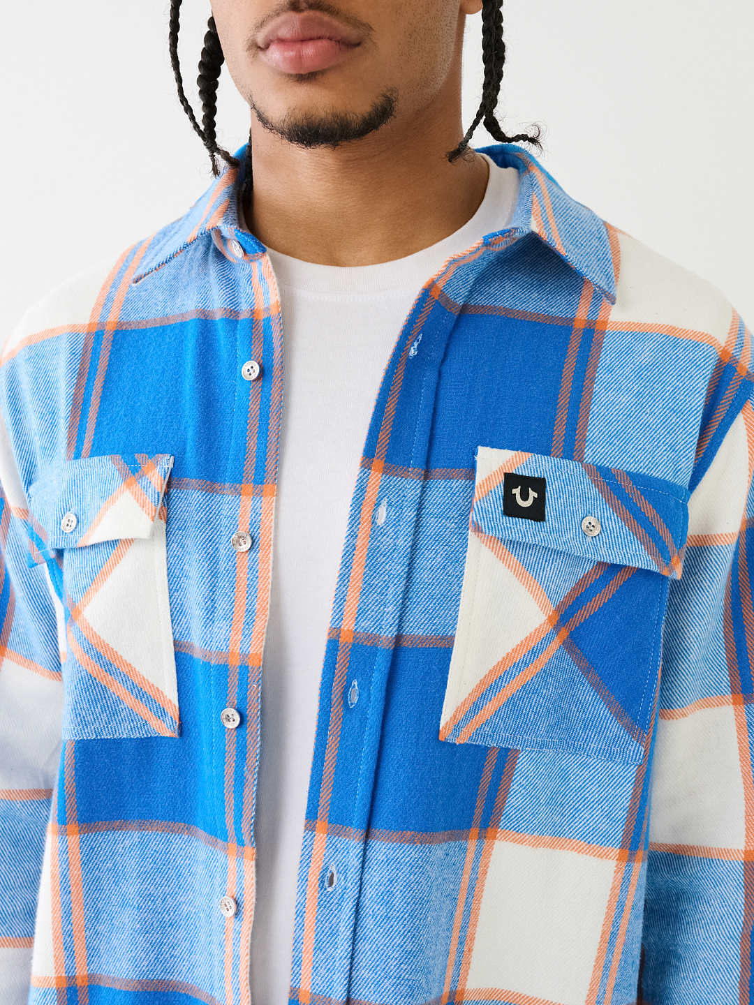 true religion plaid shirt