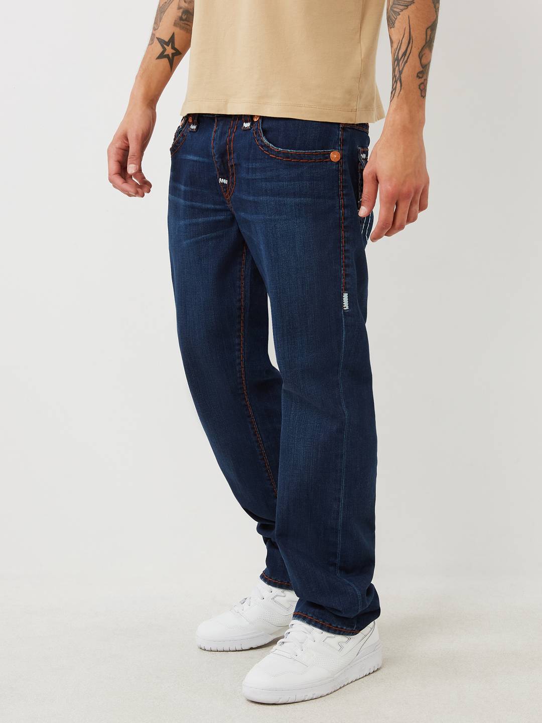 True Religion Brand Jeans Men's Ricky Double Raised Super T