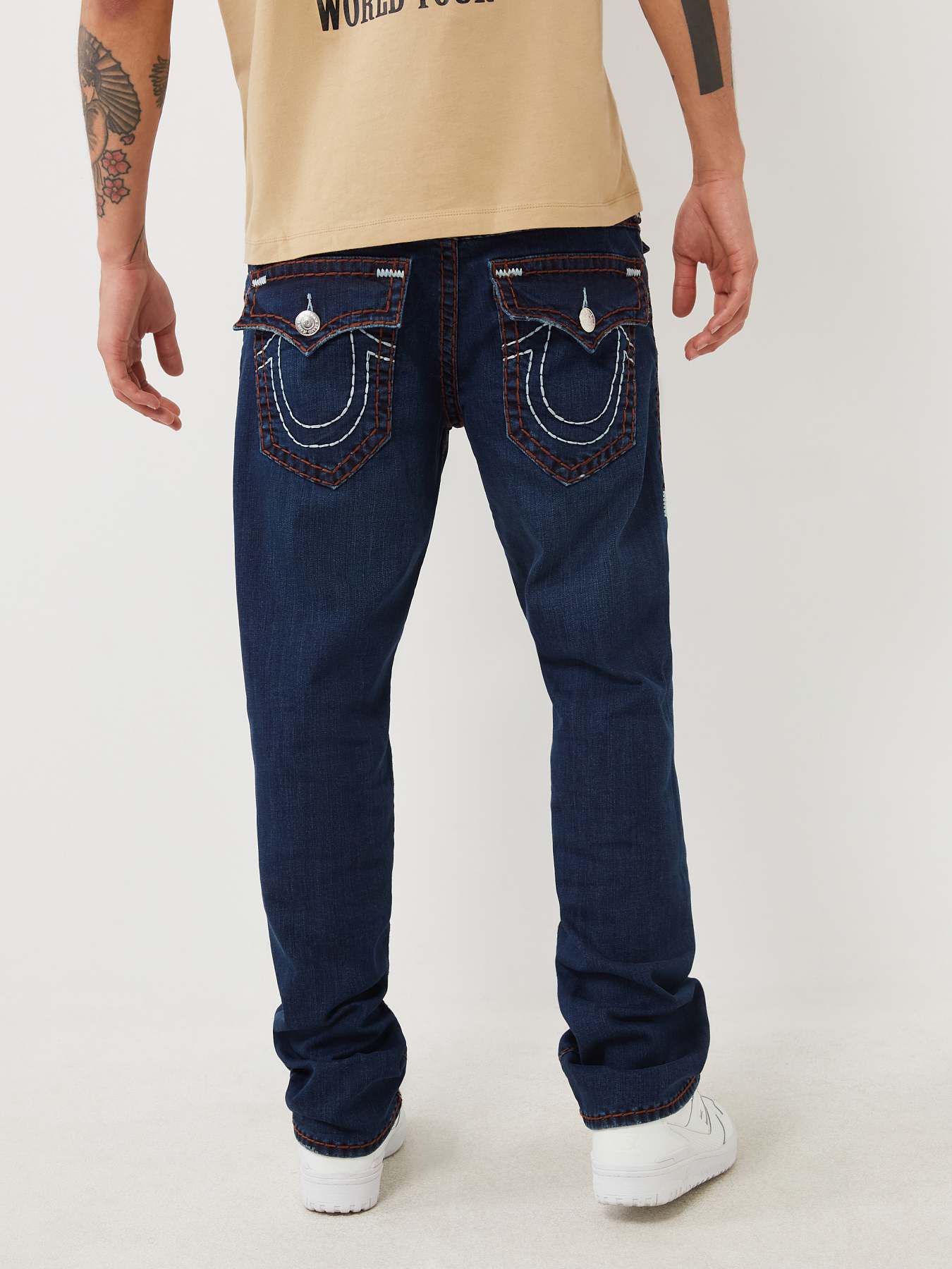 True Religion Ricky Super T Straight on sale Leg Medium Wash Jeans