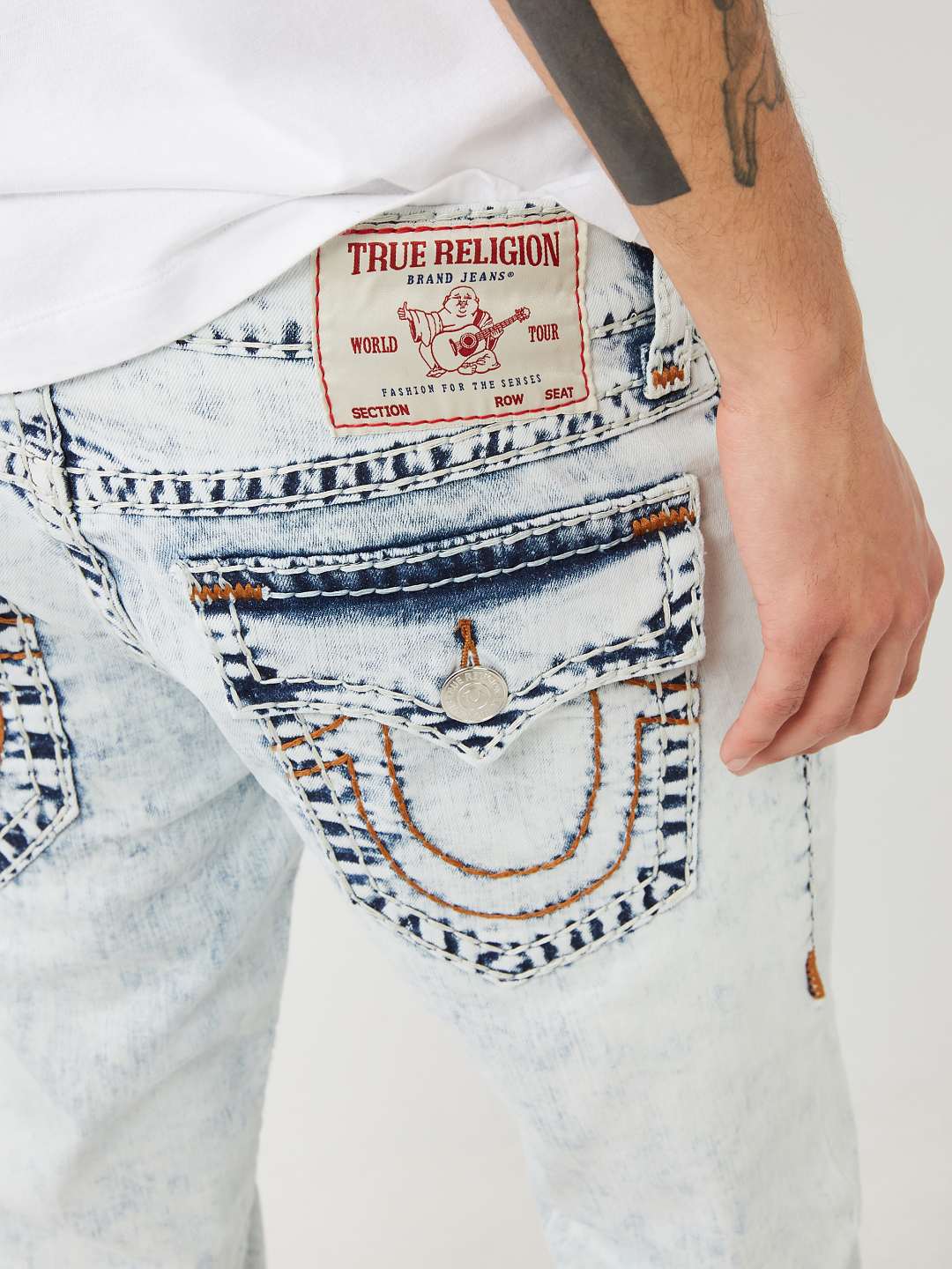 ROCCO ACID WASH SKINNY JEAN 32