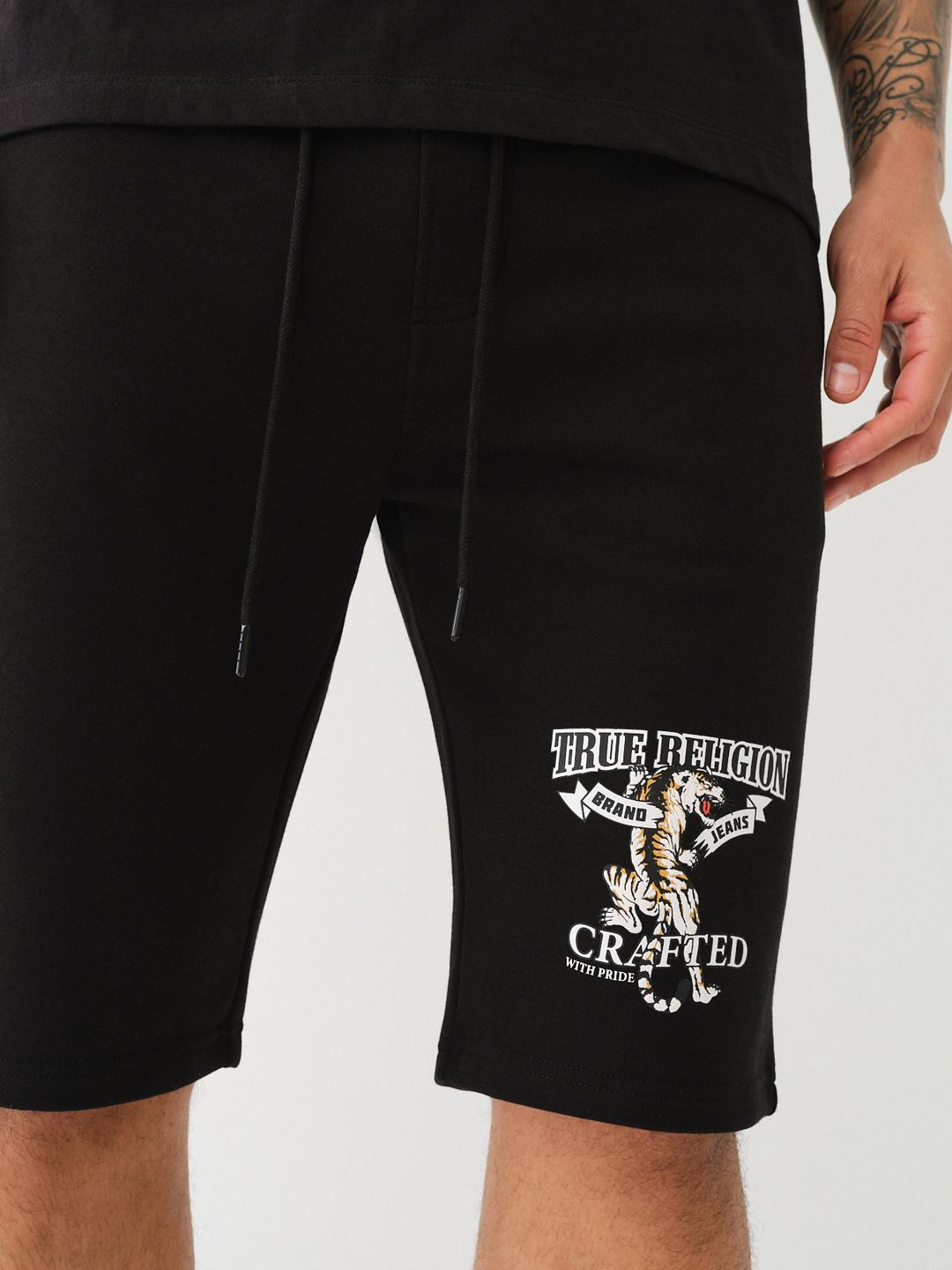 TIGER DRAWSTRING SWEAT SHORT