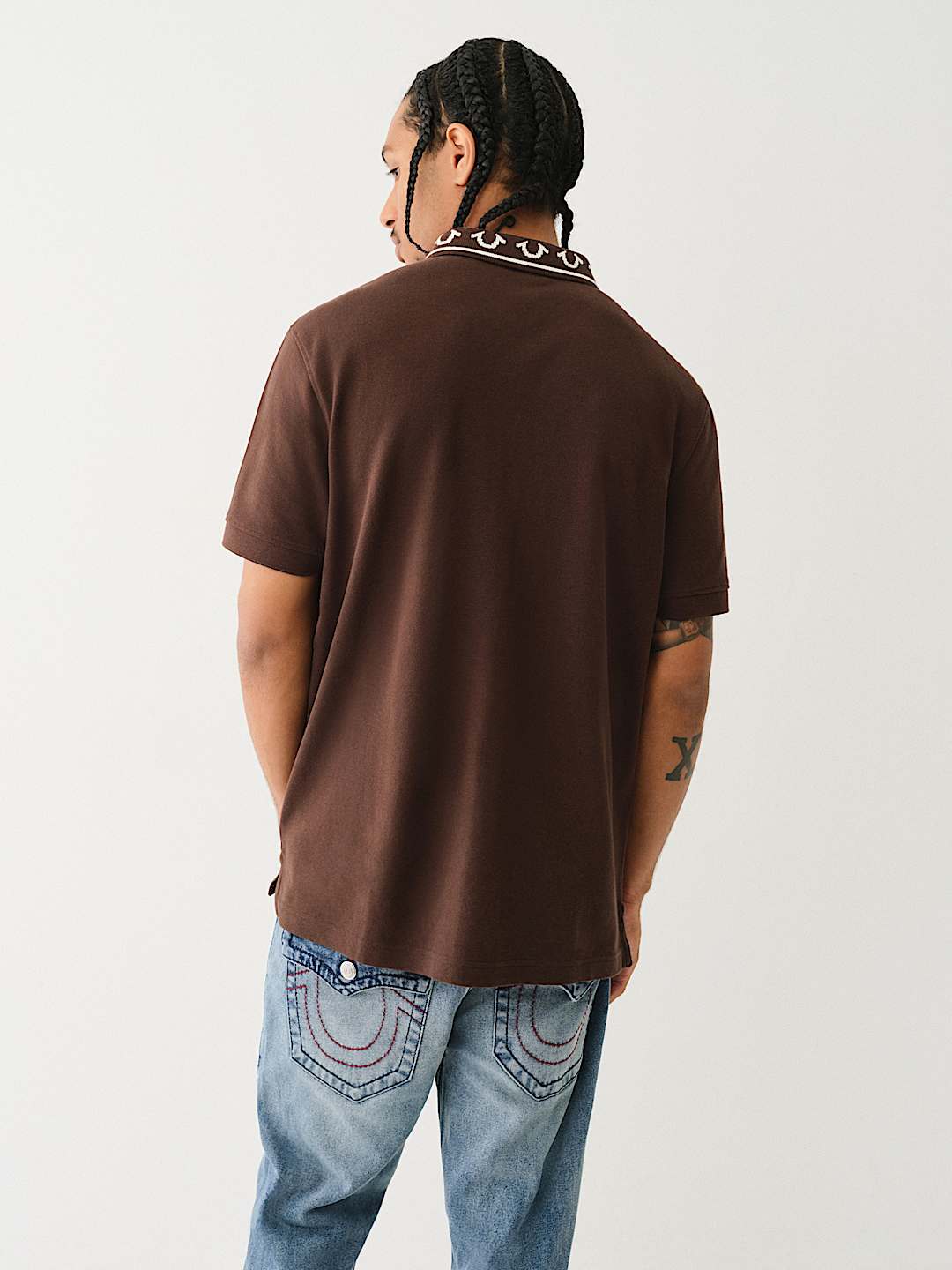 EMBROIDERED TRUE RELIGION POLO SHIRT, image 3