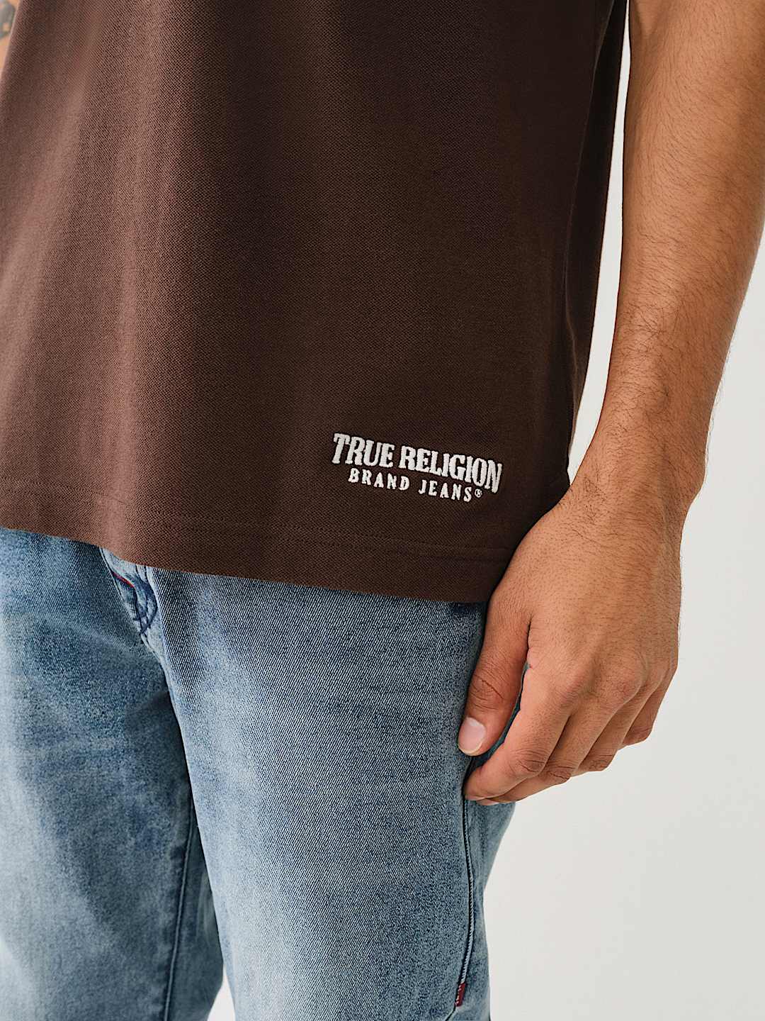 EMBROIDERED TRUE RELIGION POLO SHIRT, image 4