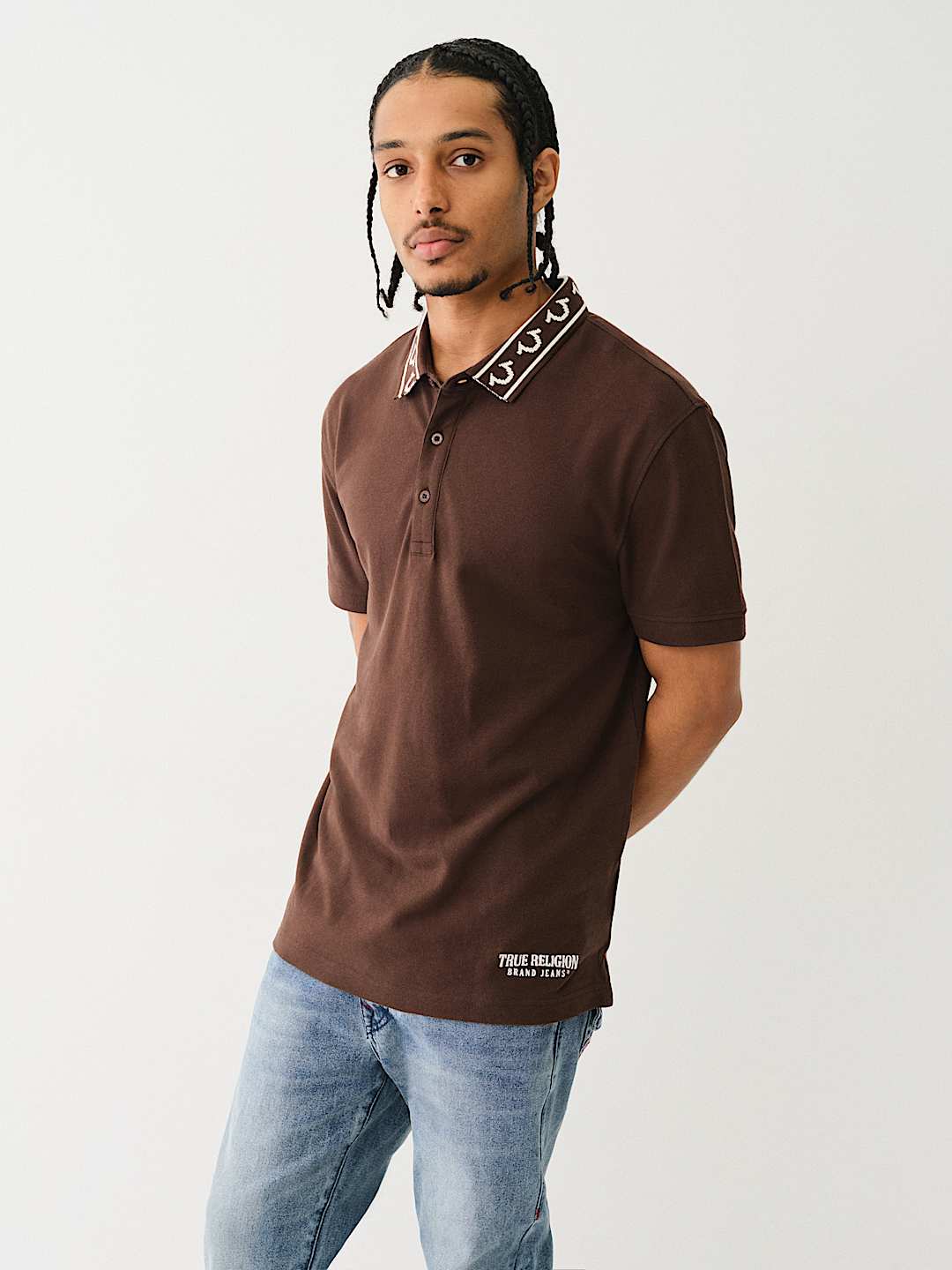 EMBROIDERED TRUE RELIGION POLO SHIRT, image 5