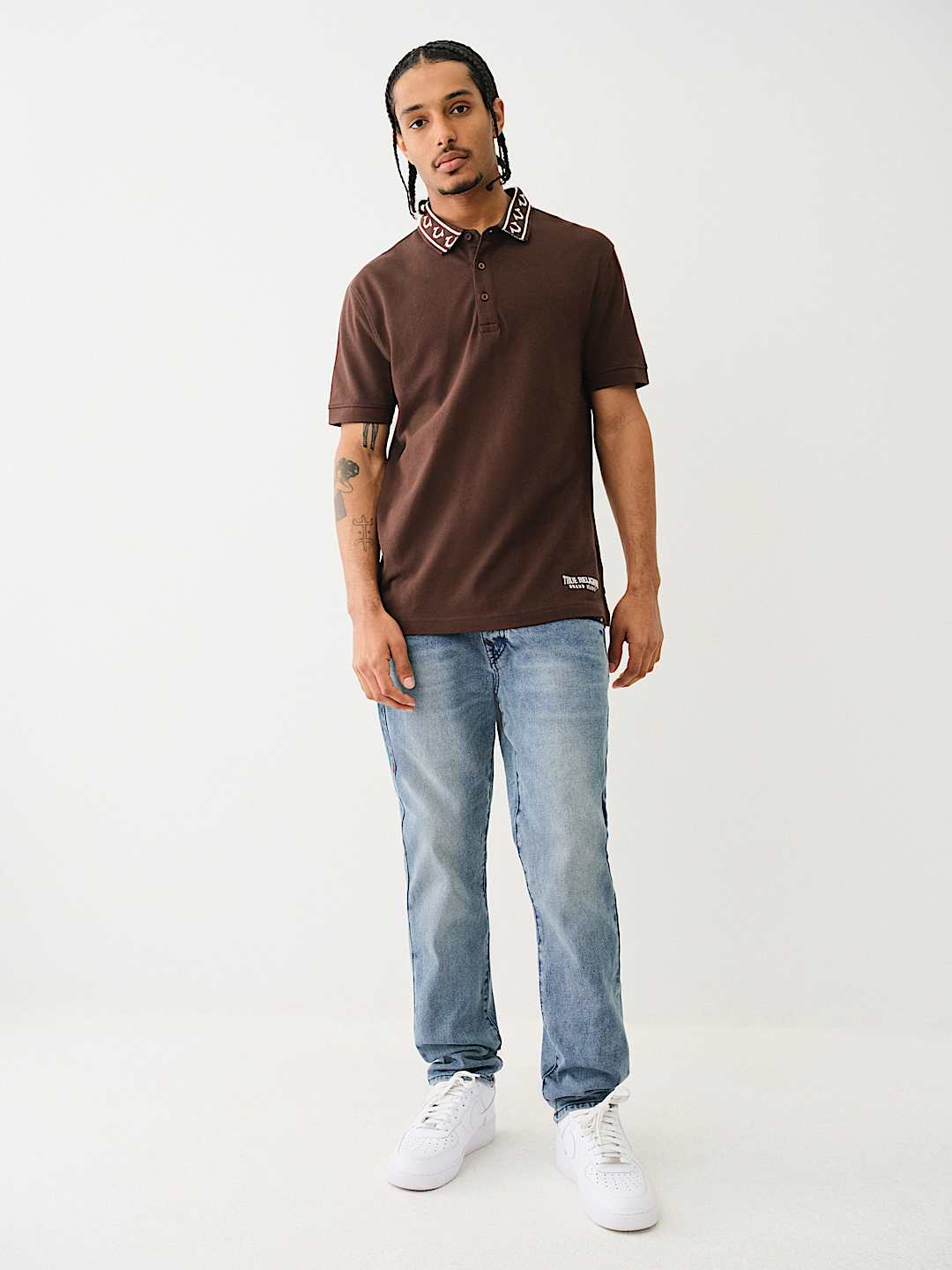 EMBROIDERED TRUE RELIGION POLO SHIRT, image 6