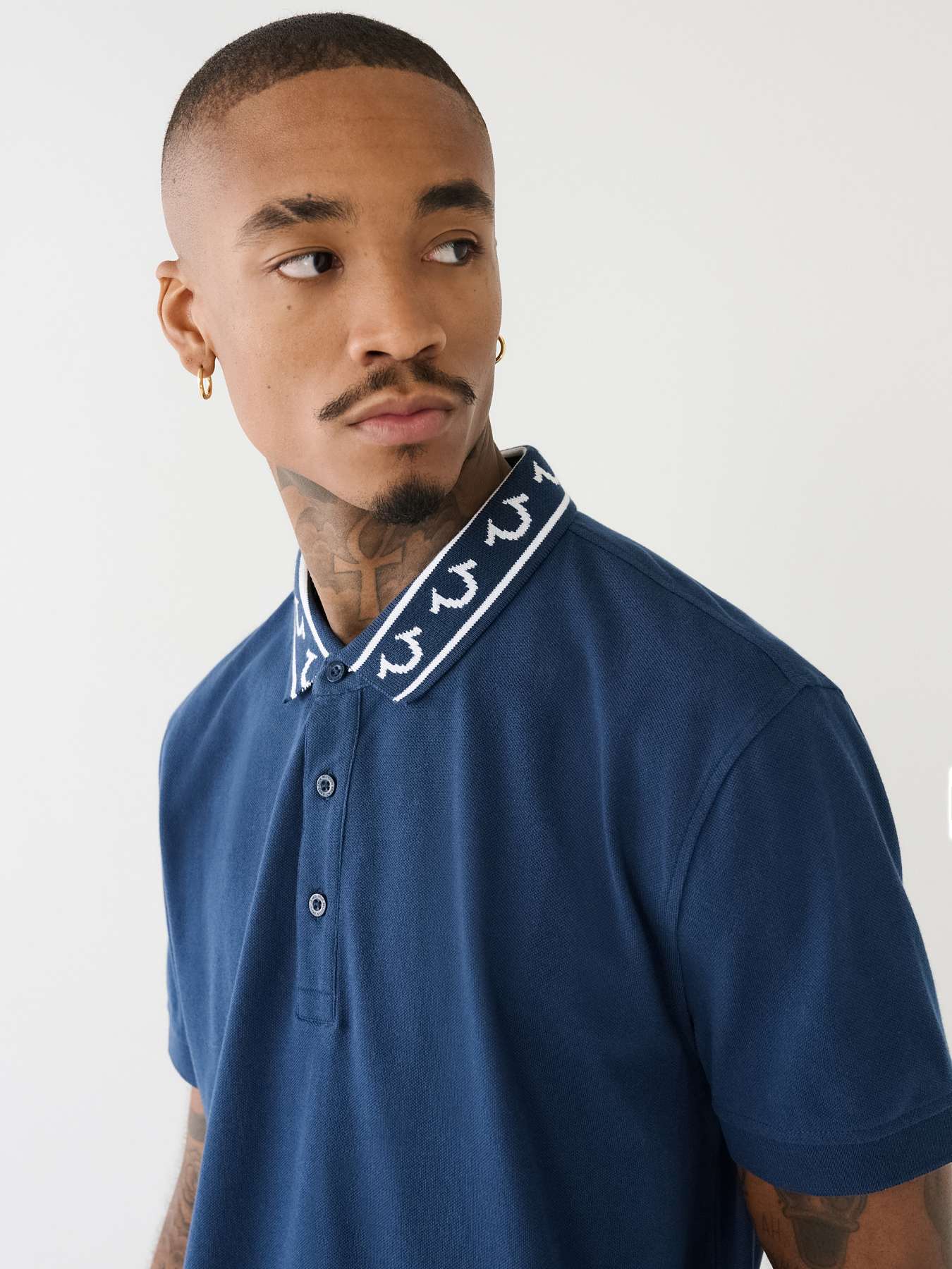 EMBROIDERED TRUE RELIGION POLO SHIRT, image 1