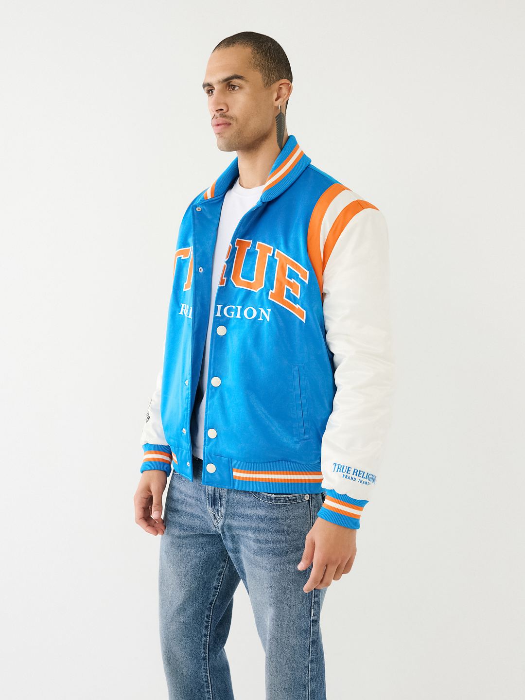 TRUE RELIGION VARSITY BOMBER JACKET