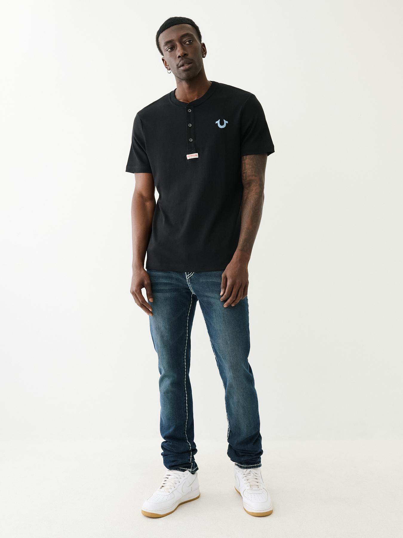 Horseshoe Logo Henley Tee, image 4