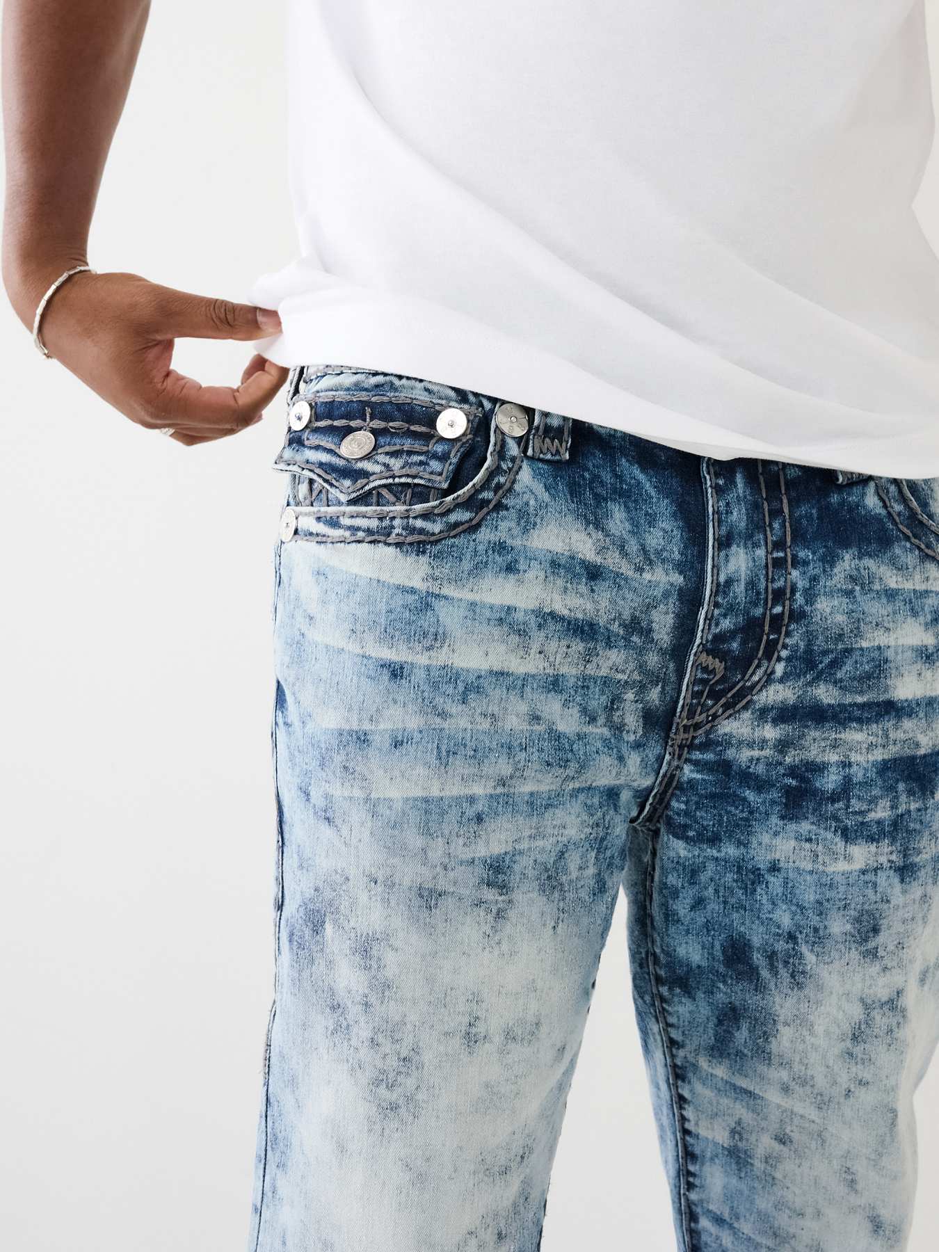 RICKY ACID WASH SUPER T STRAIGHT JEAN