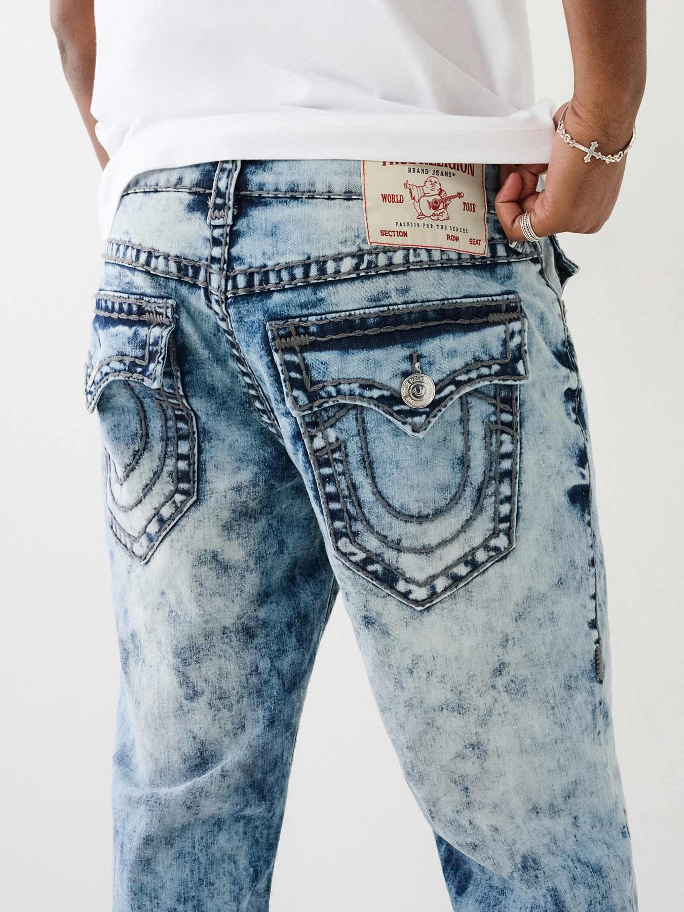 True religion acid store wash mens jeans