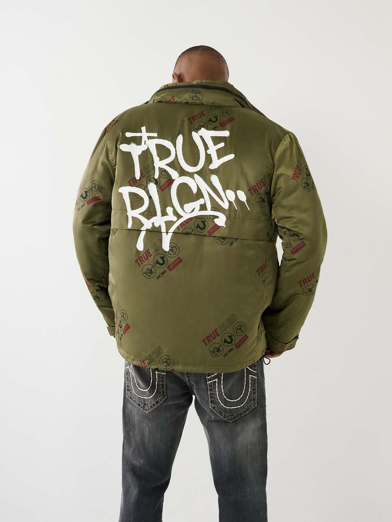 True religion military store jacket