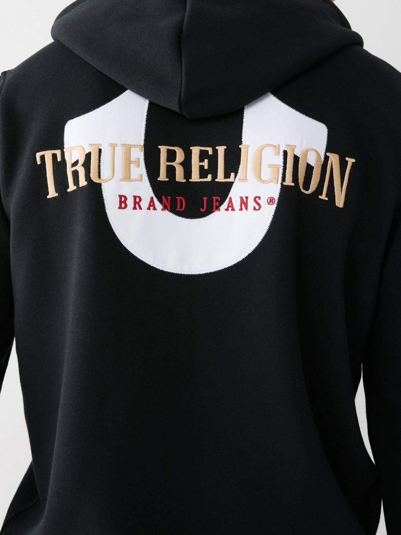 Black and gold shops true religion hoodie