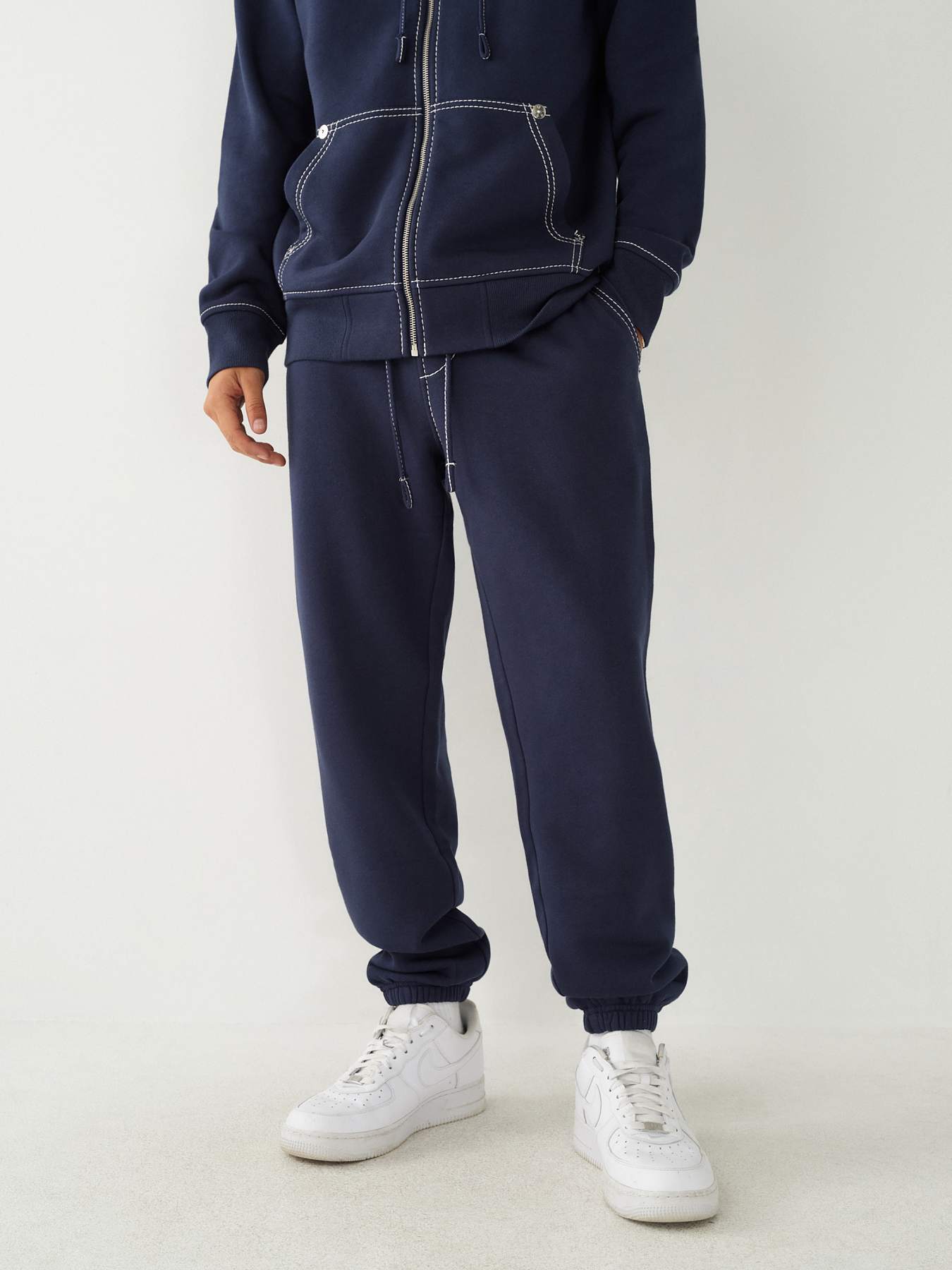 True Religion Big T Flare Jogger in Blue