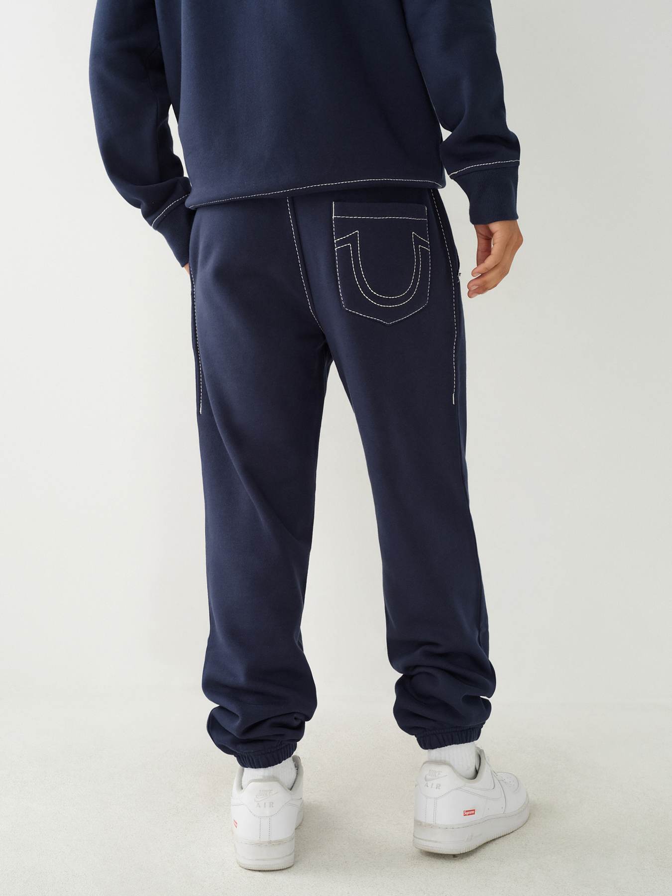 True Religion Big T Flare Jogger in Blue