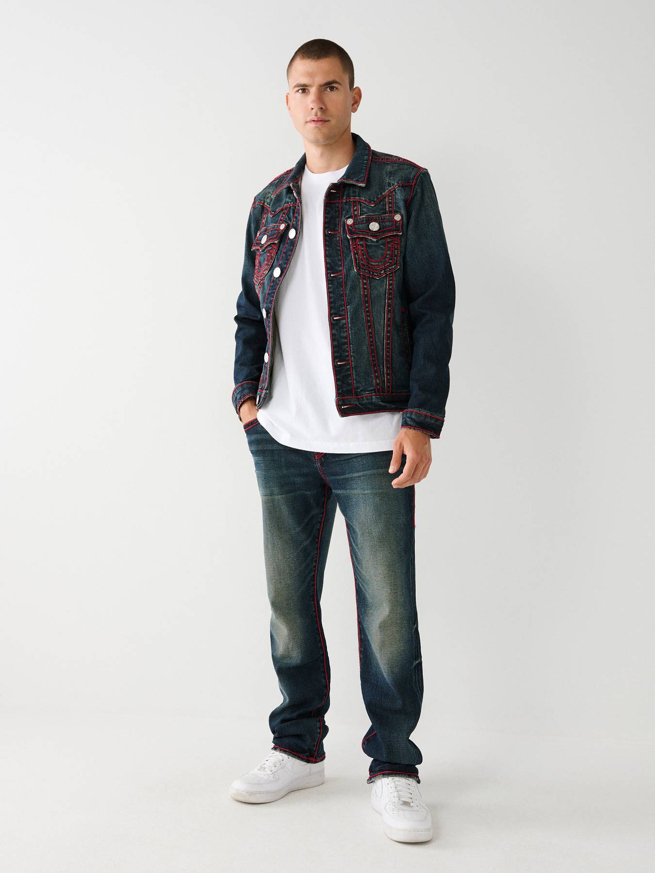 JIMMY ROPE STITCH DENIM JACKET