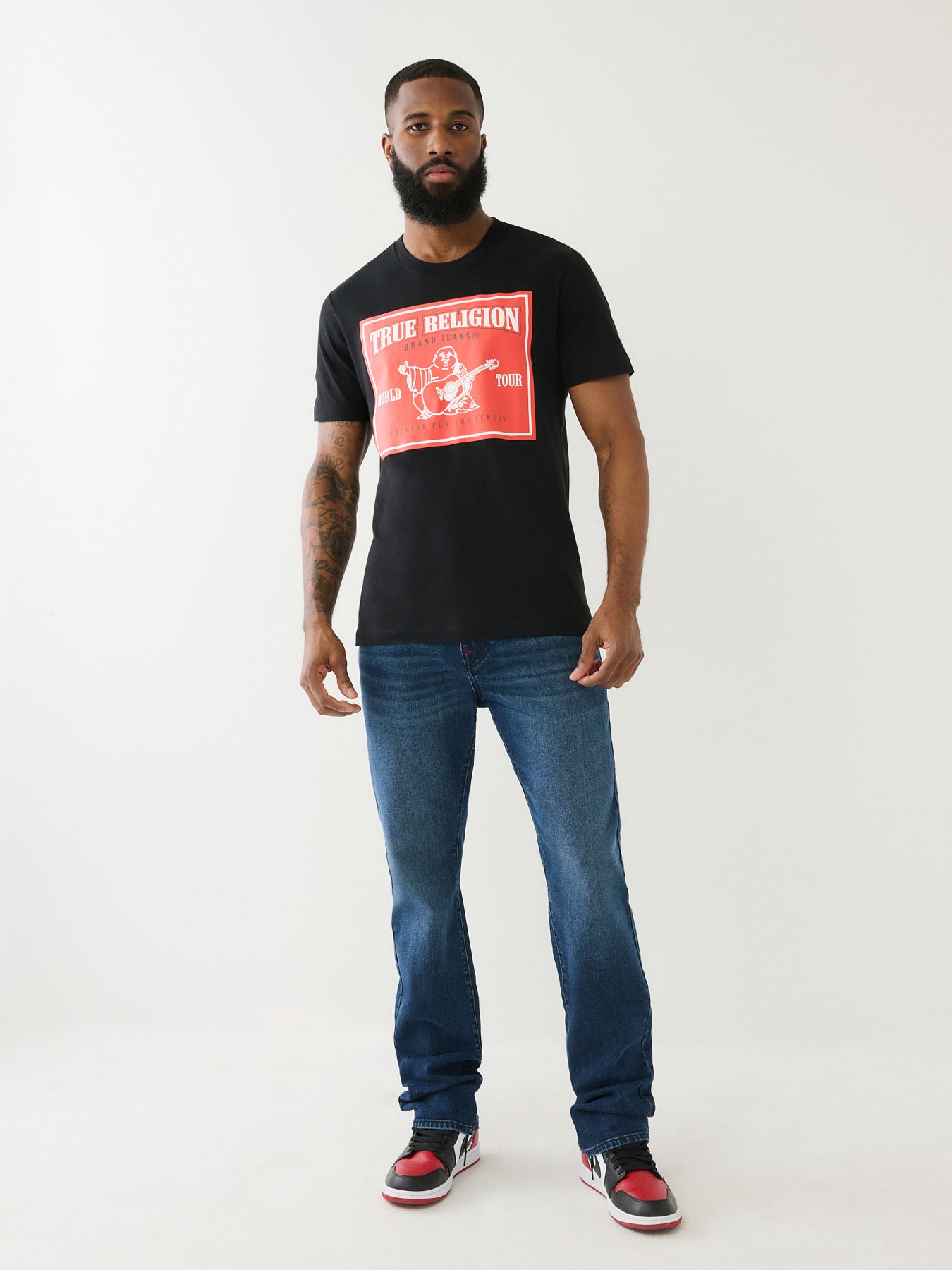 CAMISETA CON LOGOTIPO WORLD TOUR DE TRUE RELIGION, image 2