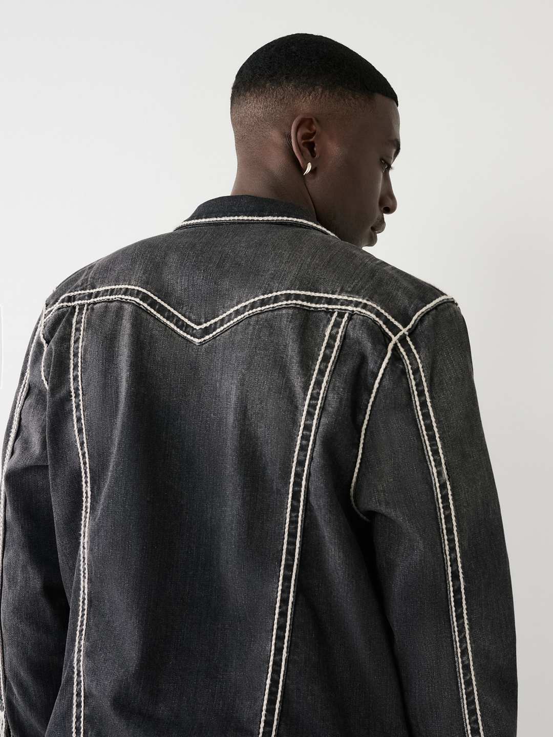 JIMMY ROPE STITCH DENIM JACKET