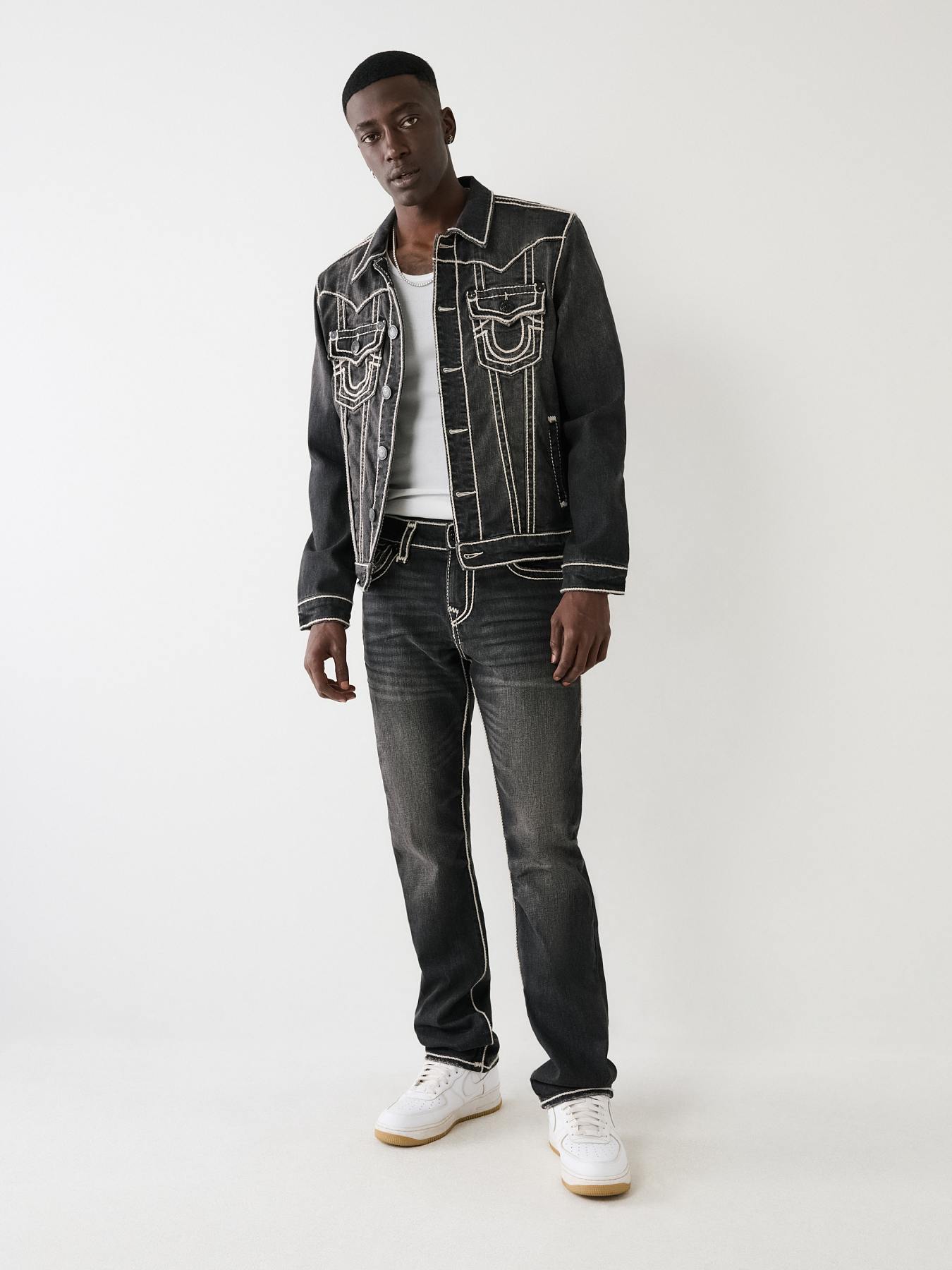 JIMMY ROPE STITCH DENIM JACKET