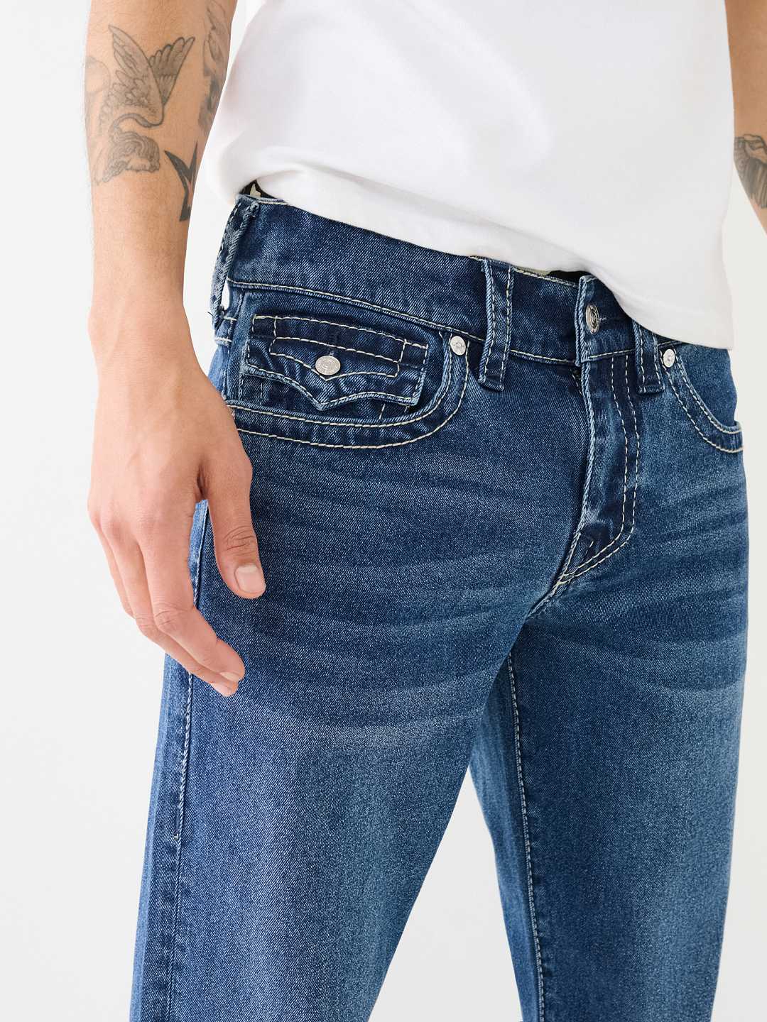 JEANS ENTALLADOS CON SOLAPA BIG T GENO, image 6