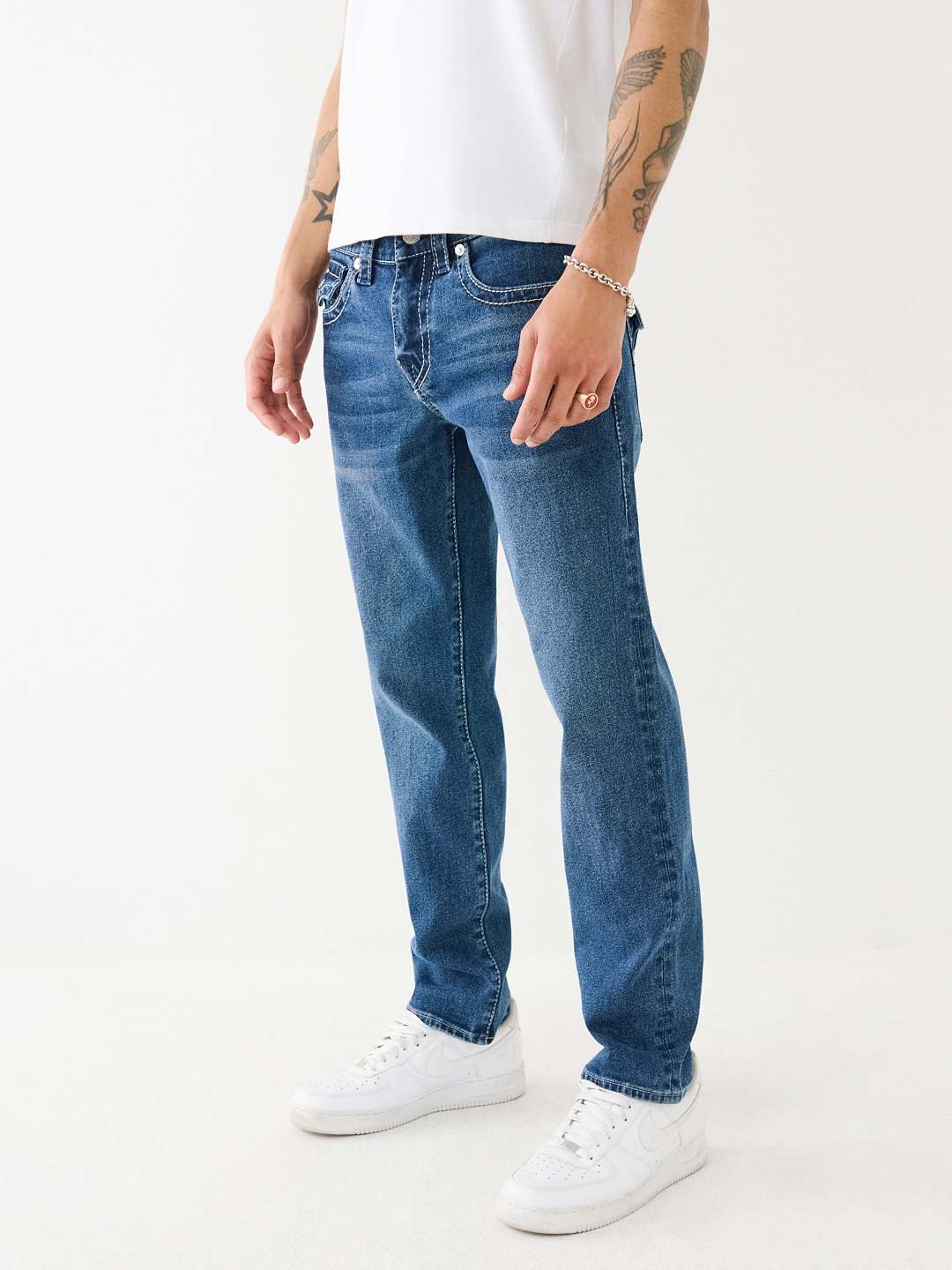 JEANS ENTALLADOS CON SOLAPA BIG T GENO, image 1