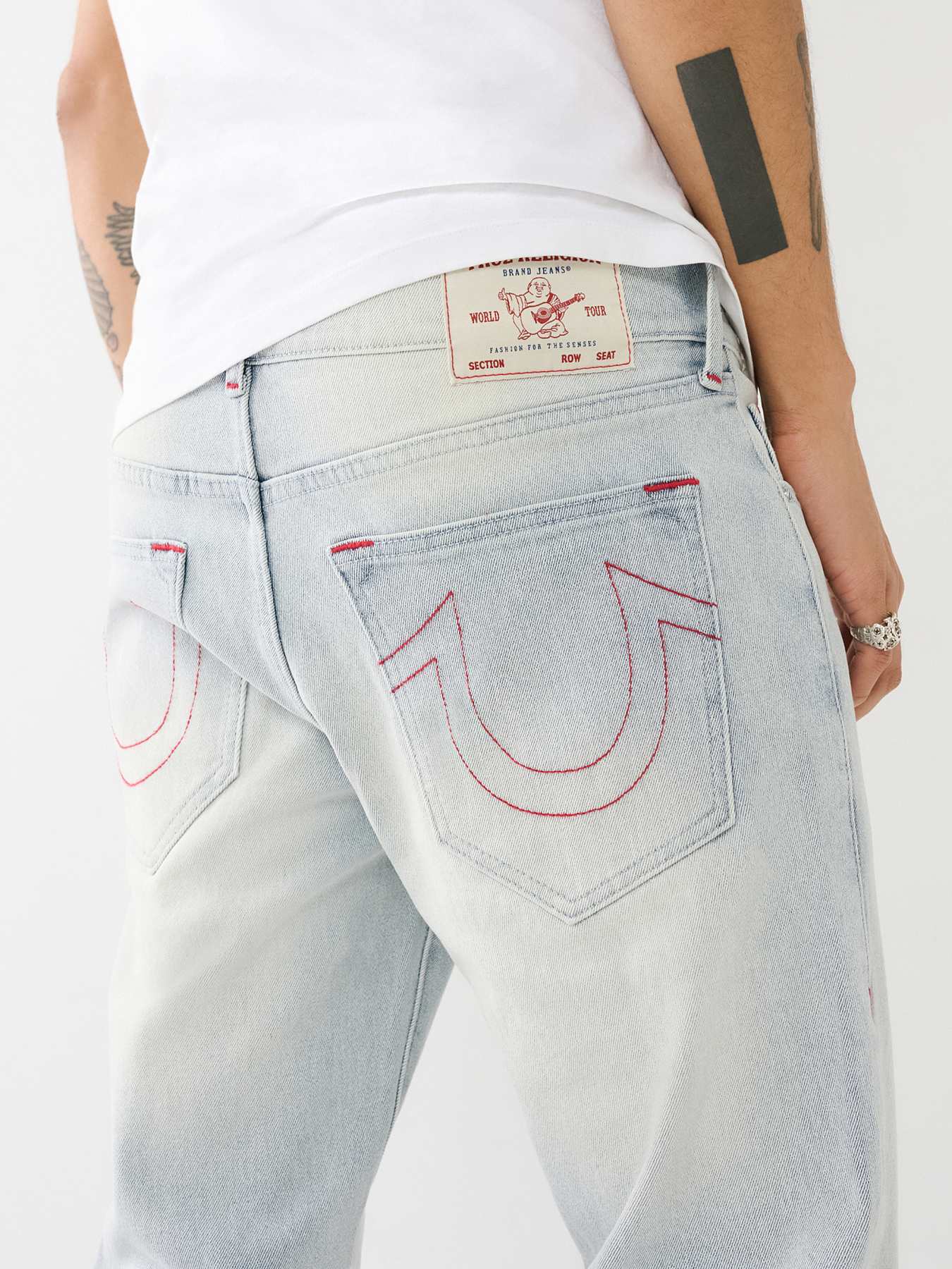 GENO SINGLE NEEDLE SLIM JEAN - Light Blossom Wash | True