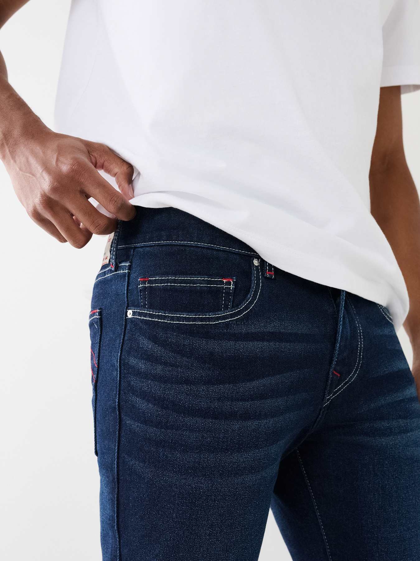 ROCCO SINGLE NEEDLE SKINNY JEAN - Dark Midnight Wash | True