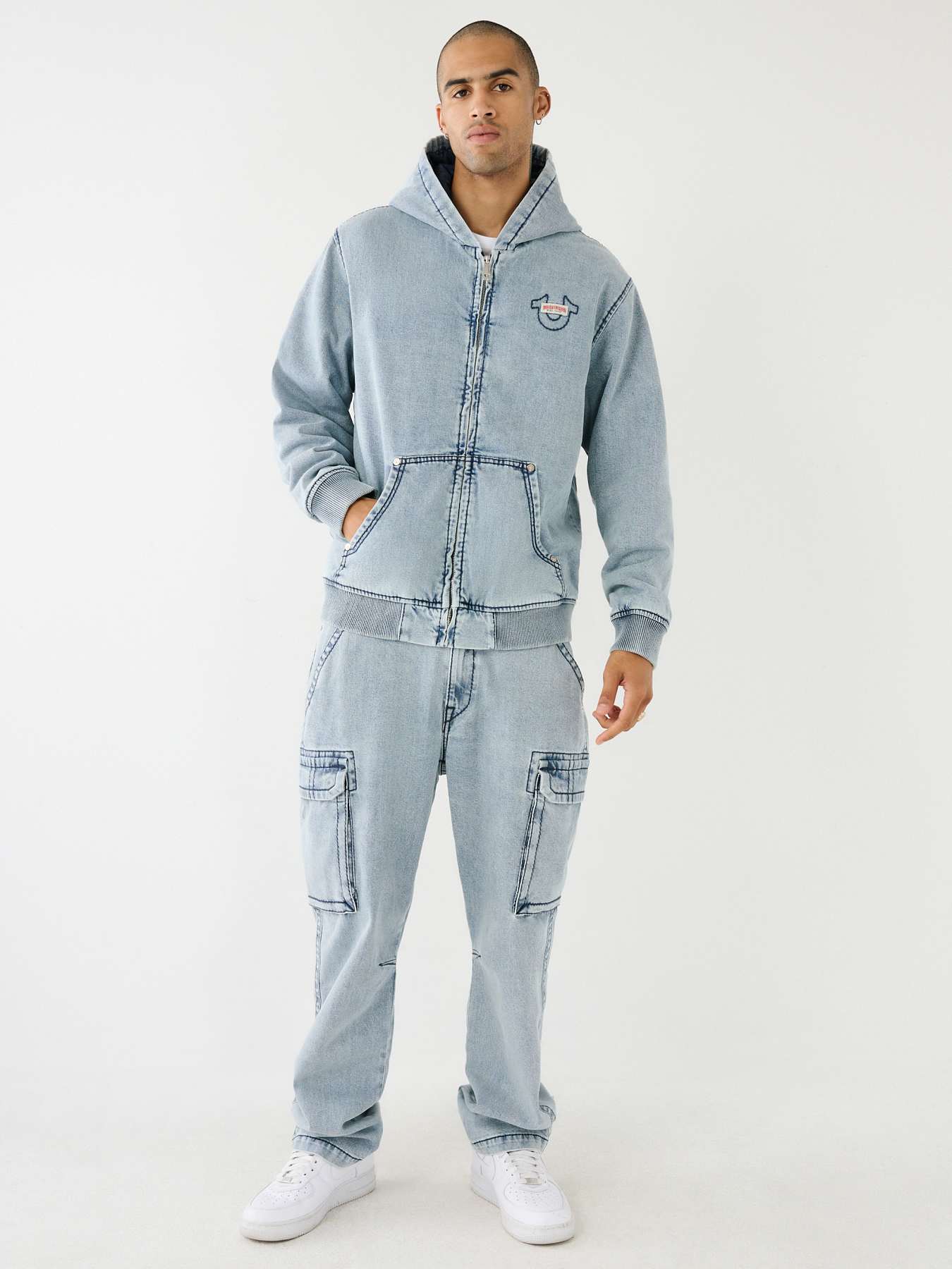BIG T DENIM HOODED JACKET