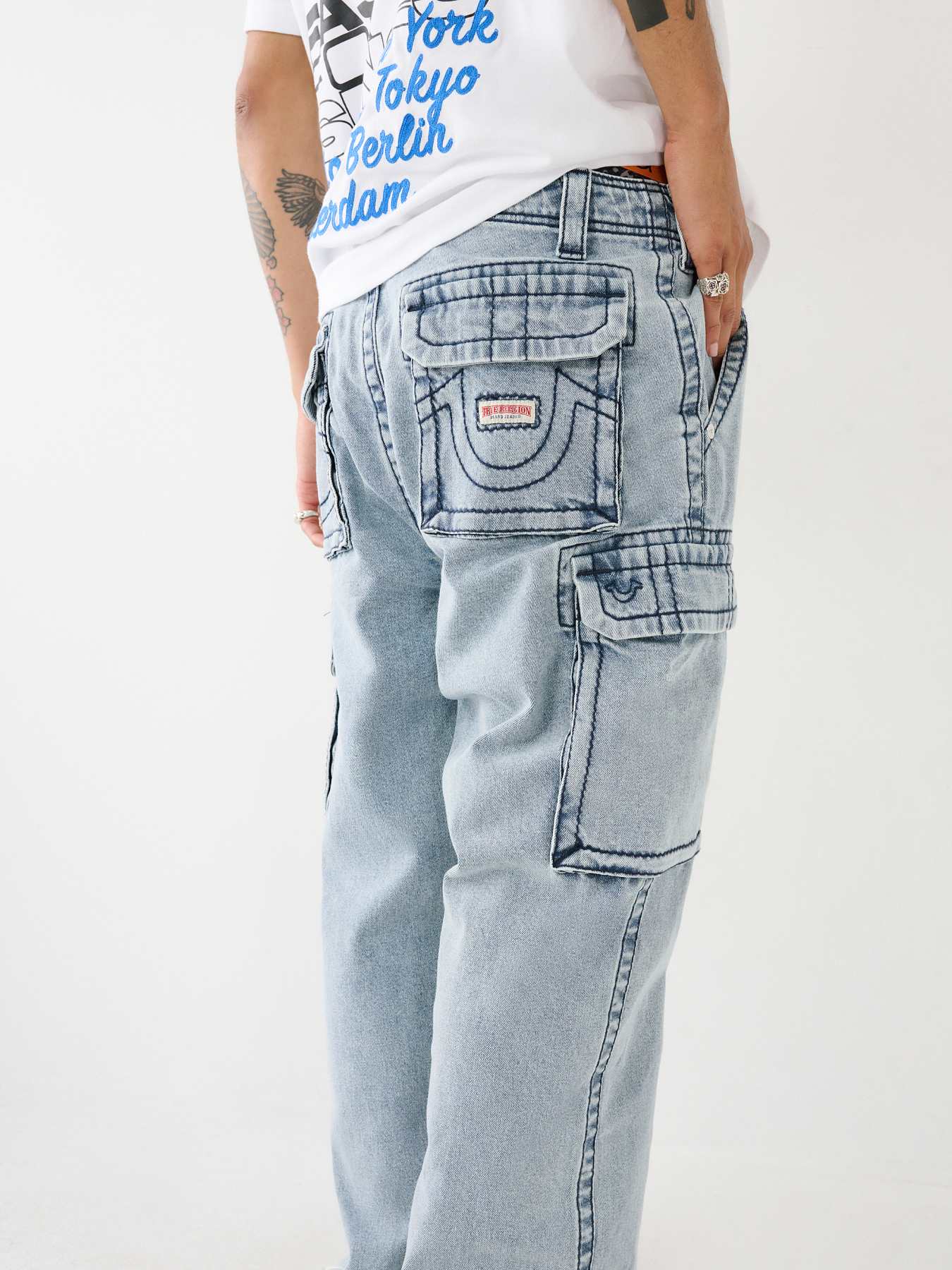 True Religion UO Exclusive Bobbi Baggy Cargo Jean