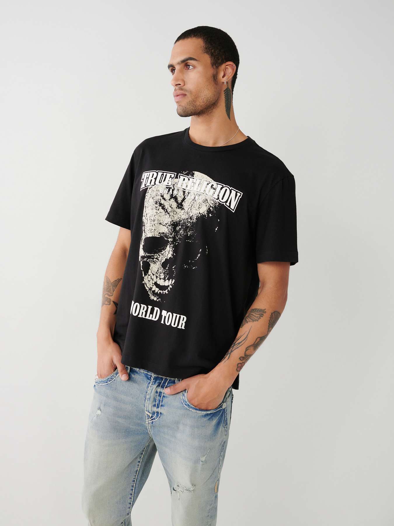 True religion hotsell skull t shirt