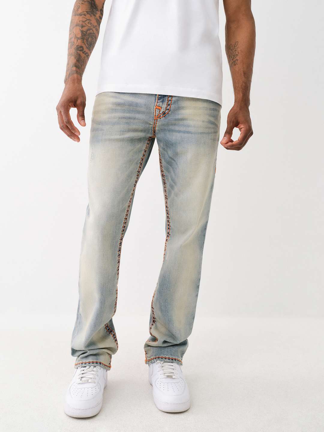 True Religion Ricky Super T Straight on sale Leg Medium Wash Jeans