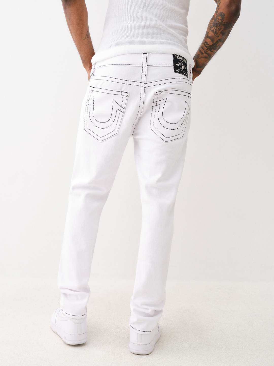 True religion buy white skinny jeans