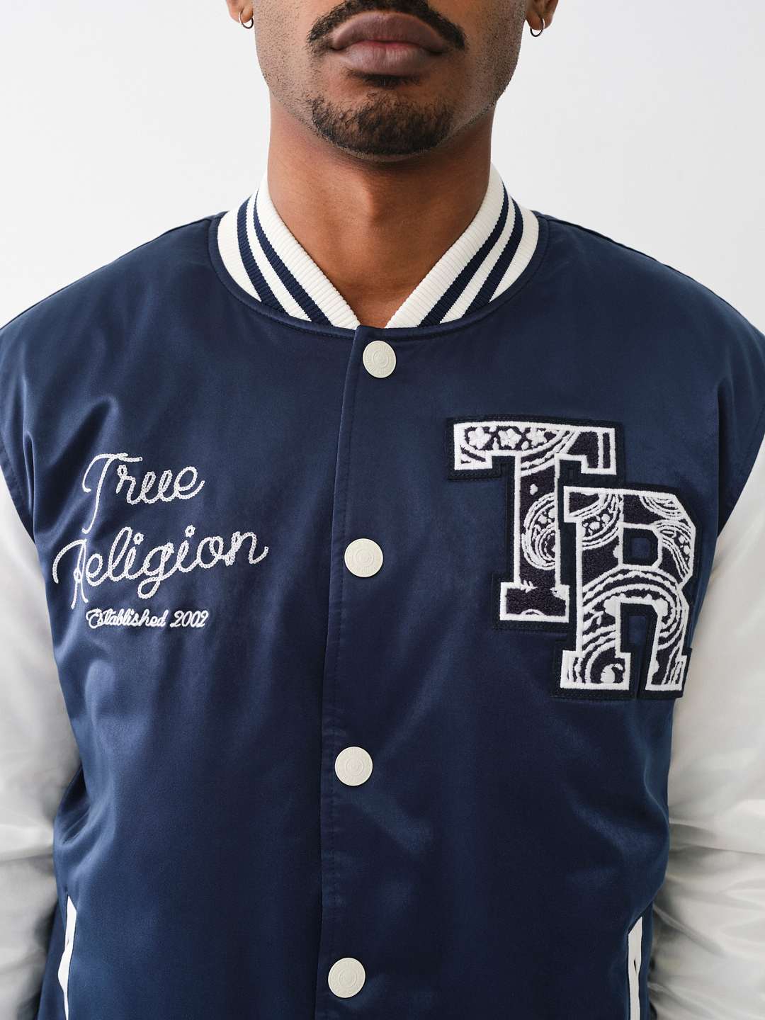 CAMPERA TIPO BOMBER GOOD LIFE DE MEZCLILLA UNIVERSITARIA, image 5