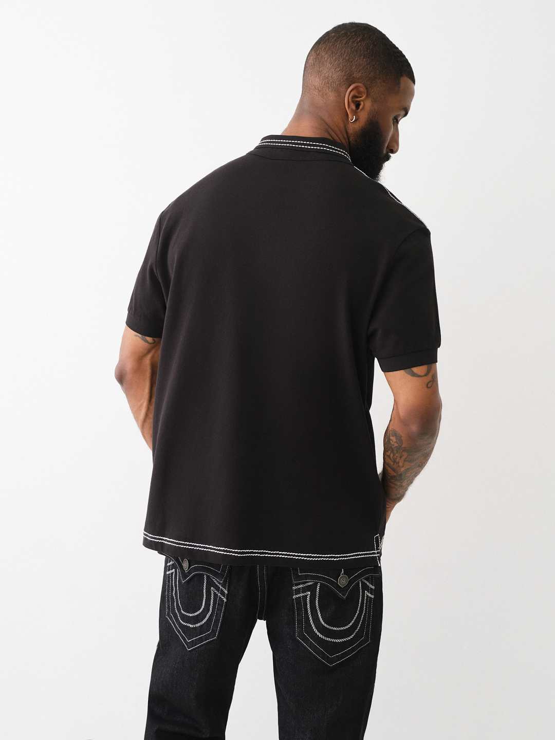 BIG T EMBROIDERED POLO SHIRT , image 3