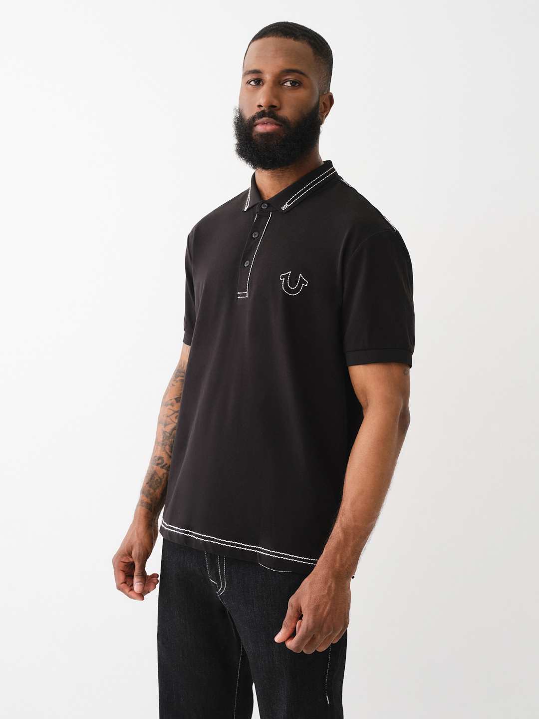 BIG T EMBROIDERED POLO SHIRT , image 4