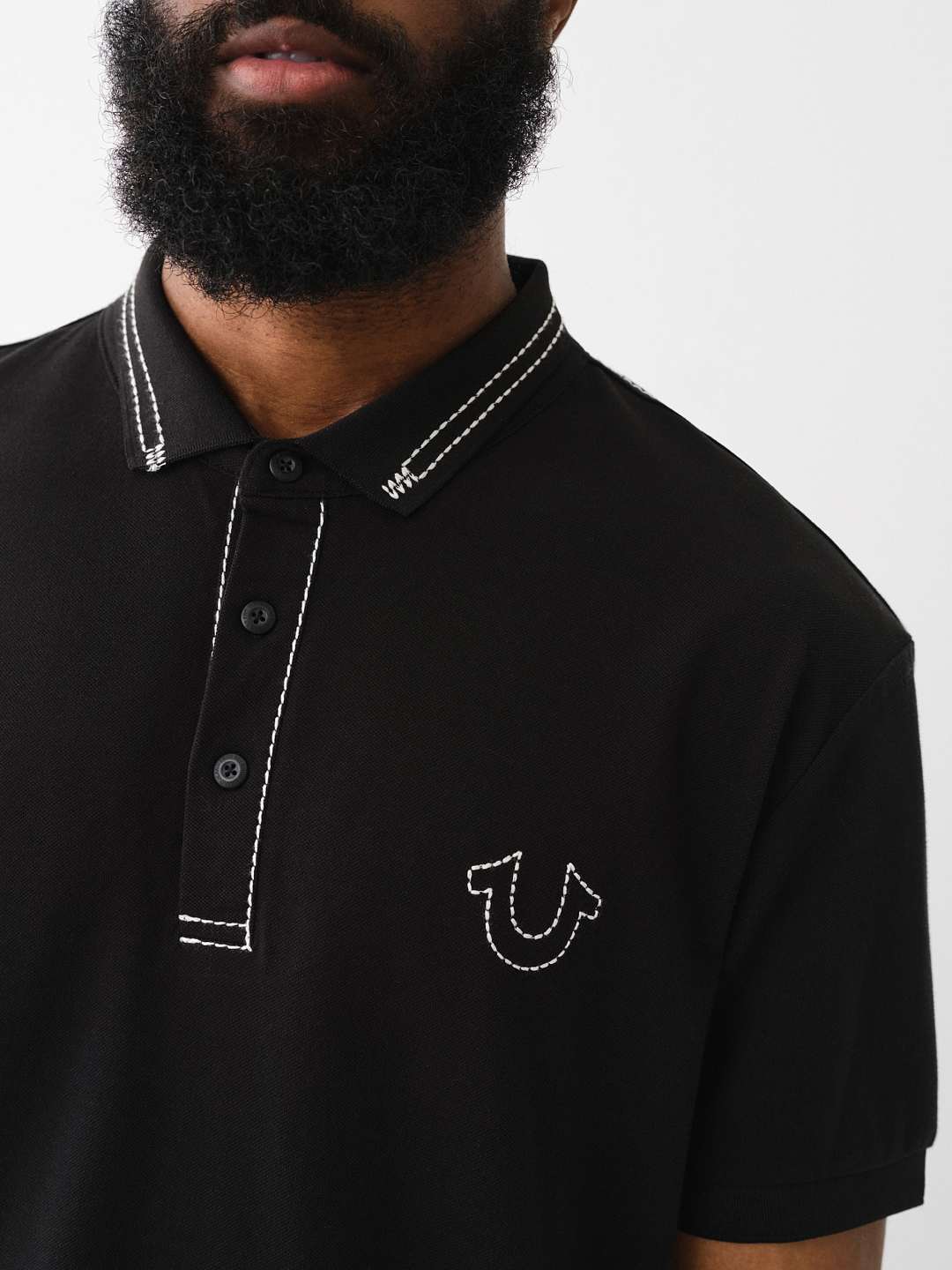 BIG T EMBROIDERED POLO SHIRT , image 1