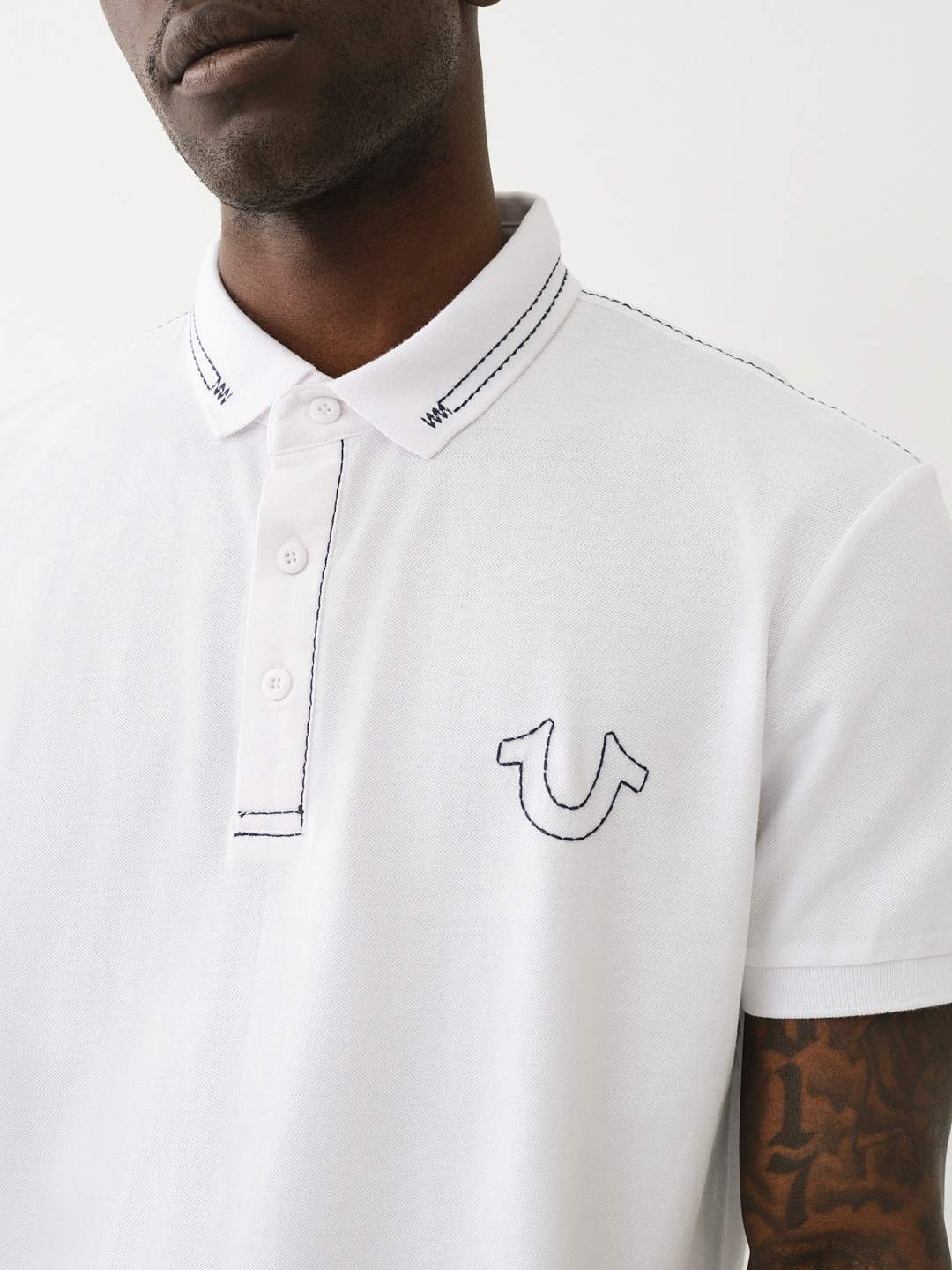 BIG T EMBROIDERED POLO SHIRT