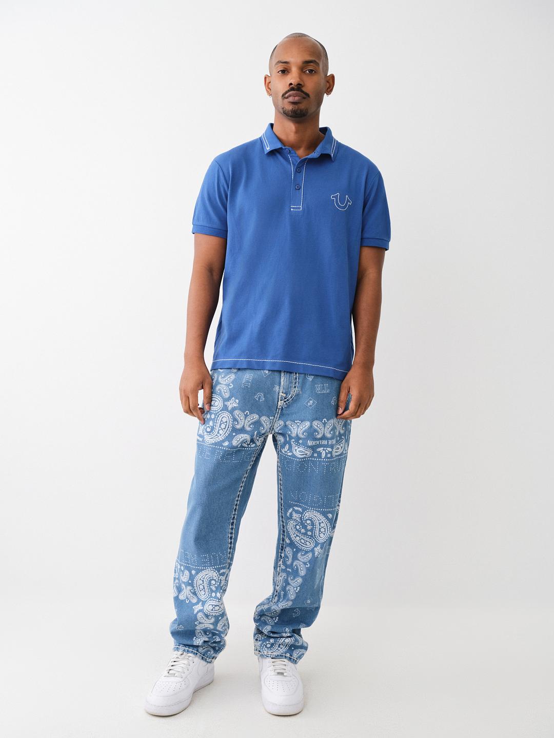 BIG T EMBROIDERED POLO SHIRT