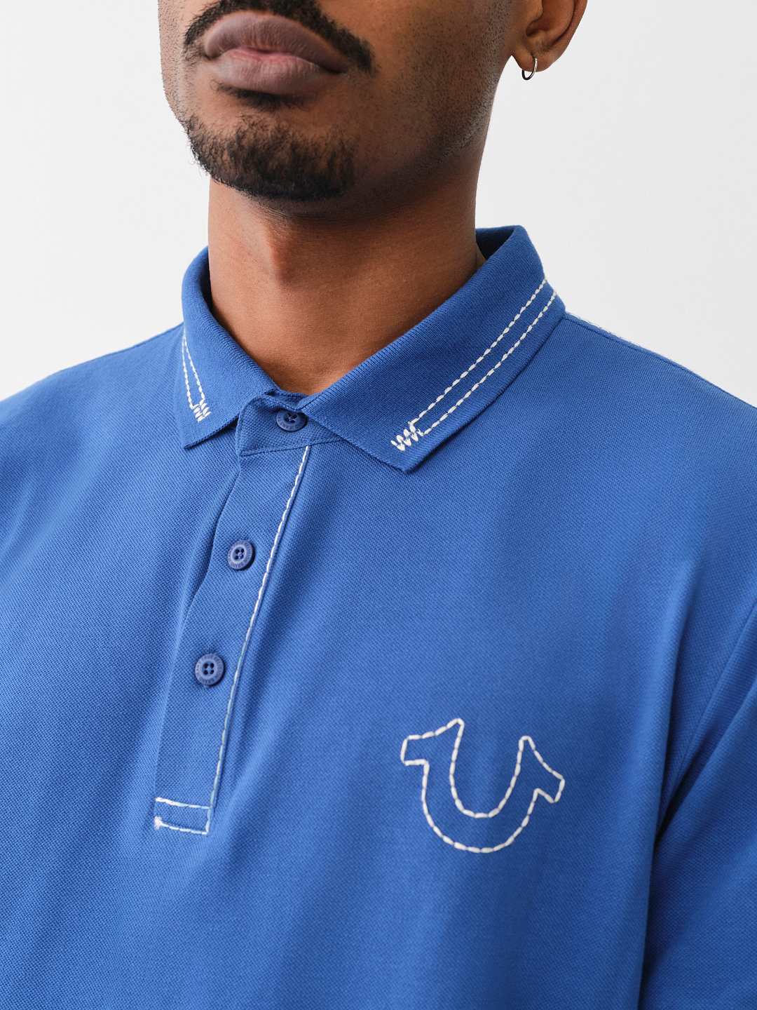 BIG T EMBROIDERED POLO SHIRT