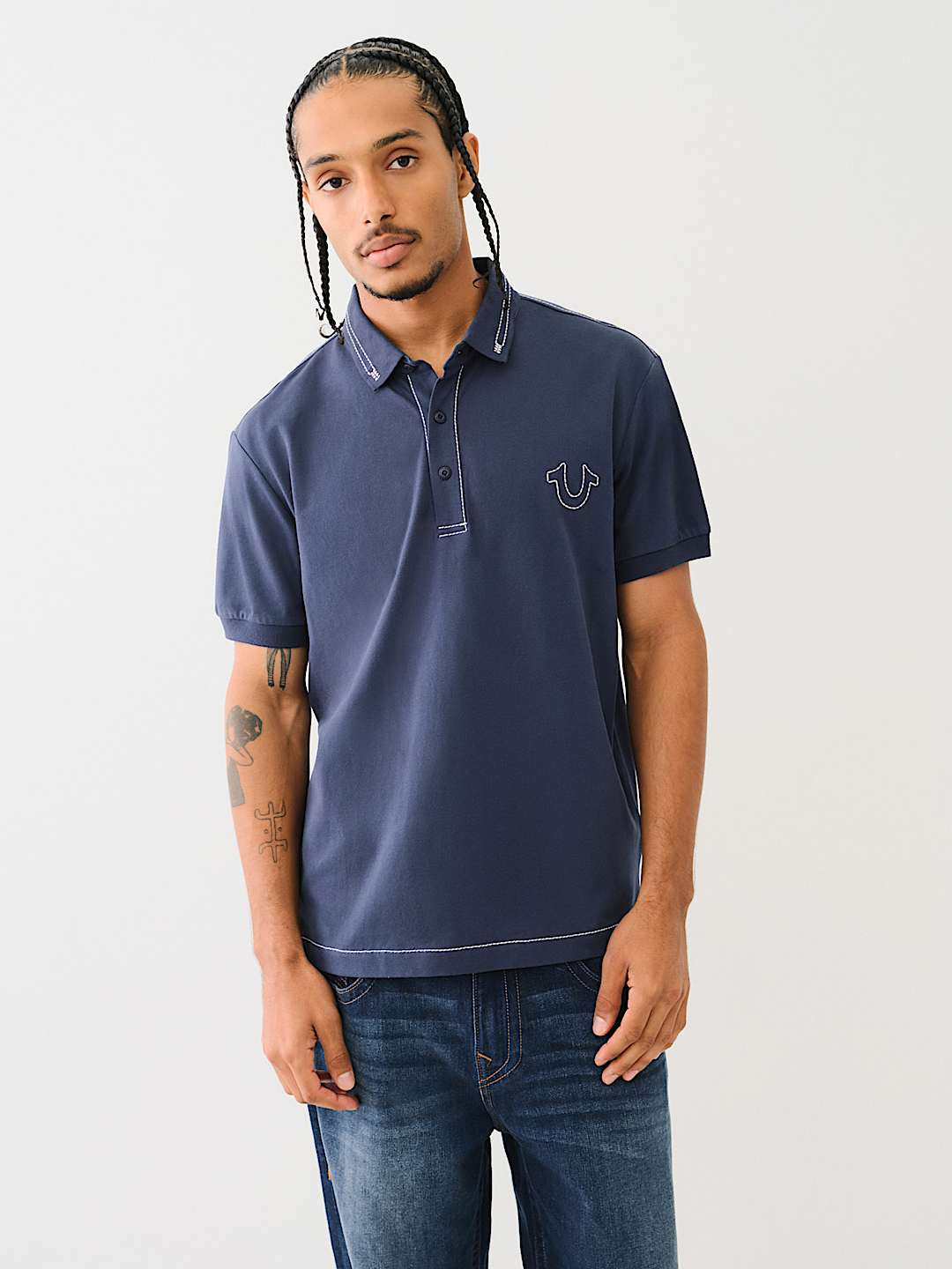 BIG T EMBROIDERED POLO SHIRT , image 2