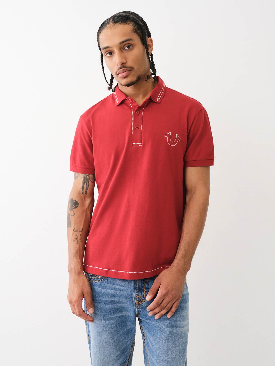 BIG T EMBROIDERED POLO SHIRT , image 2