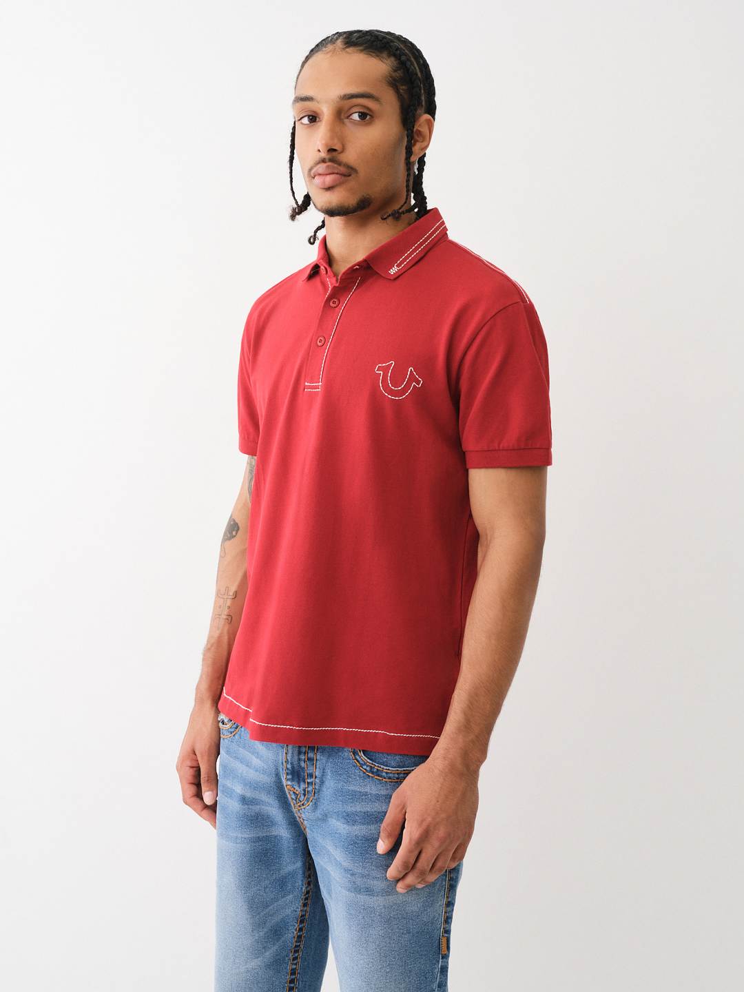 BIG T EMBROIDERED POLO SHIRT , image 4