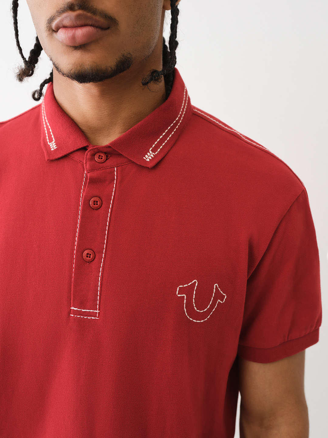 BIG T EMBROIDERED POLO SHIRT , image 1