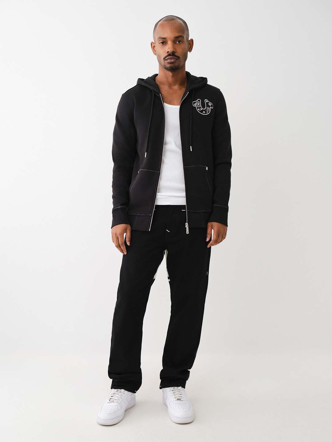 HANK TRIBUNE PAISLEY HOODIE - GREY
