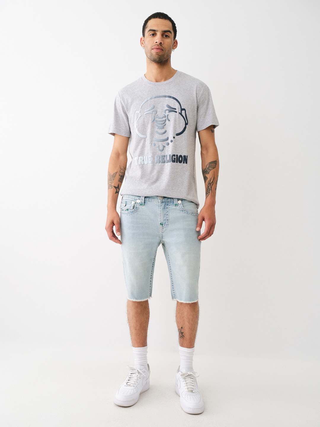 ROCCO SUPER T FRAYED SHORT
