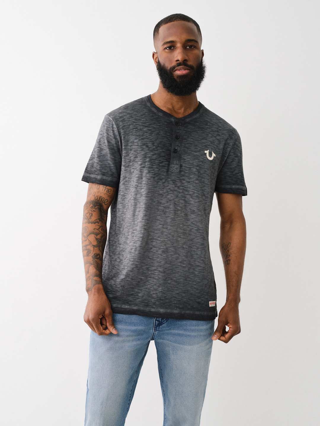 CAMISETA HENLEY DE TE&Ntilde;IDO REFORZADO, image 2