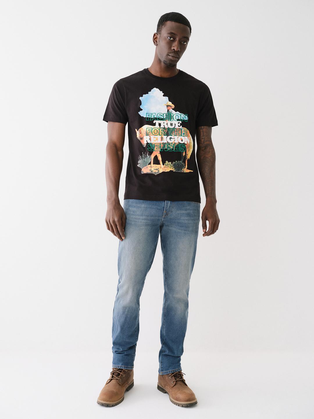 CAMISETA DE VAQUERO BORDADA